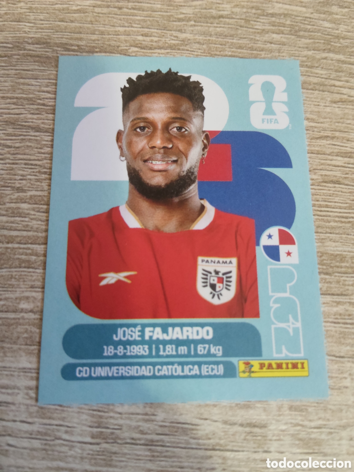 Cromos de F&uacute;tbol: Panini mundial 2026 PAN 16 Jos&eacute; Fajardo Panam&aacute;