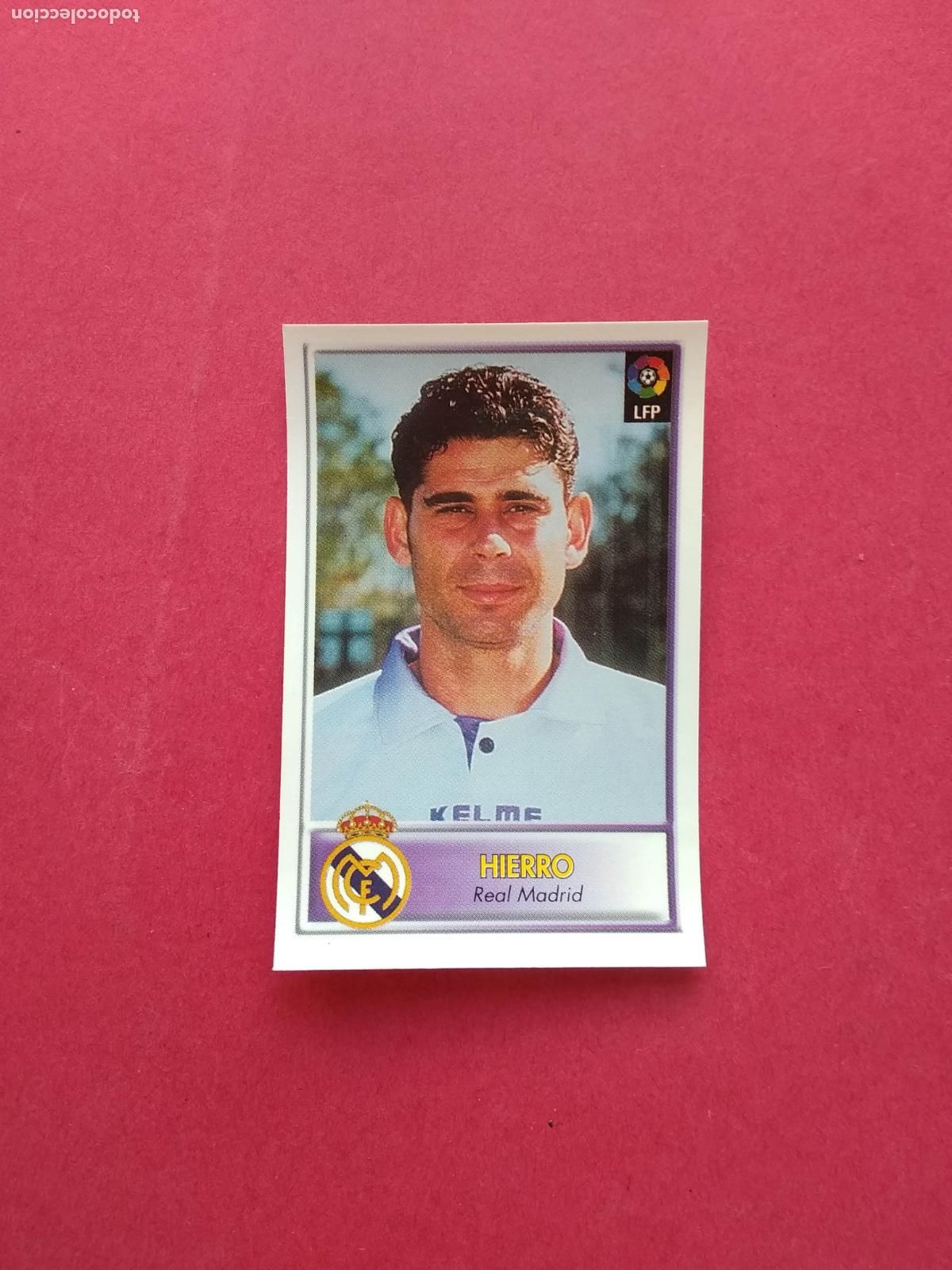 Cromos de F&uacute;tbol: BOLLYCAO FUTBOL LIGA 97 98 1997 1998 CROMO NUNCA PEGADO REAL MADRID N&ordm; 102 HIERRO