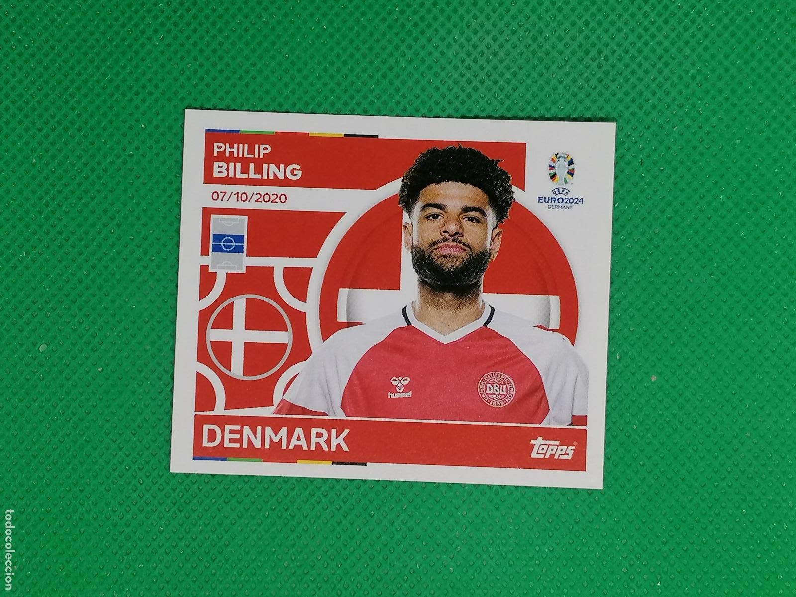 Cromos de F&uacute;tbol: DEN 12 DEN12 PHILLIP BILLING DINAMARCA ⚽ TOPPS EURO 2024 24 GERMANY STICKERS ⚽