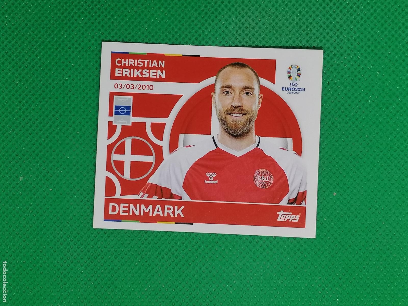 Cromos de F&uacute;tbol: DEN 13 DEN13 CHRISTIAN ERIKSEN DINAMARCA ⚽ TOPPS EURO 2024 24 GERMANY STICKERS ⚽