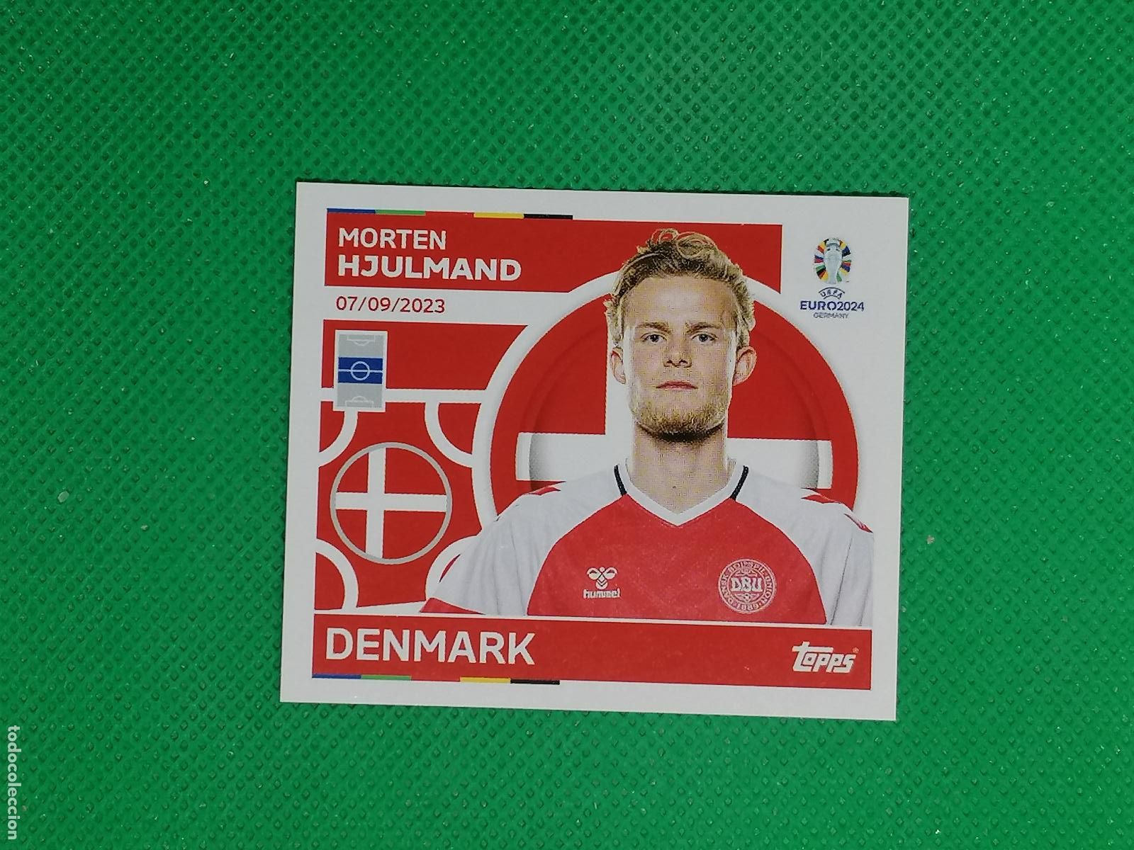 Cromos de F&uacute;tbol: DEN 17 DEN17 MOREN HJULMAND DINAMARCA ⚽ TOPPS EURO 2024 24 GERMANY STICKERS ⚽