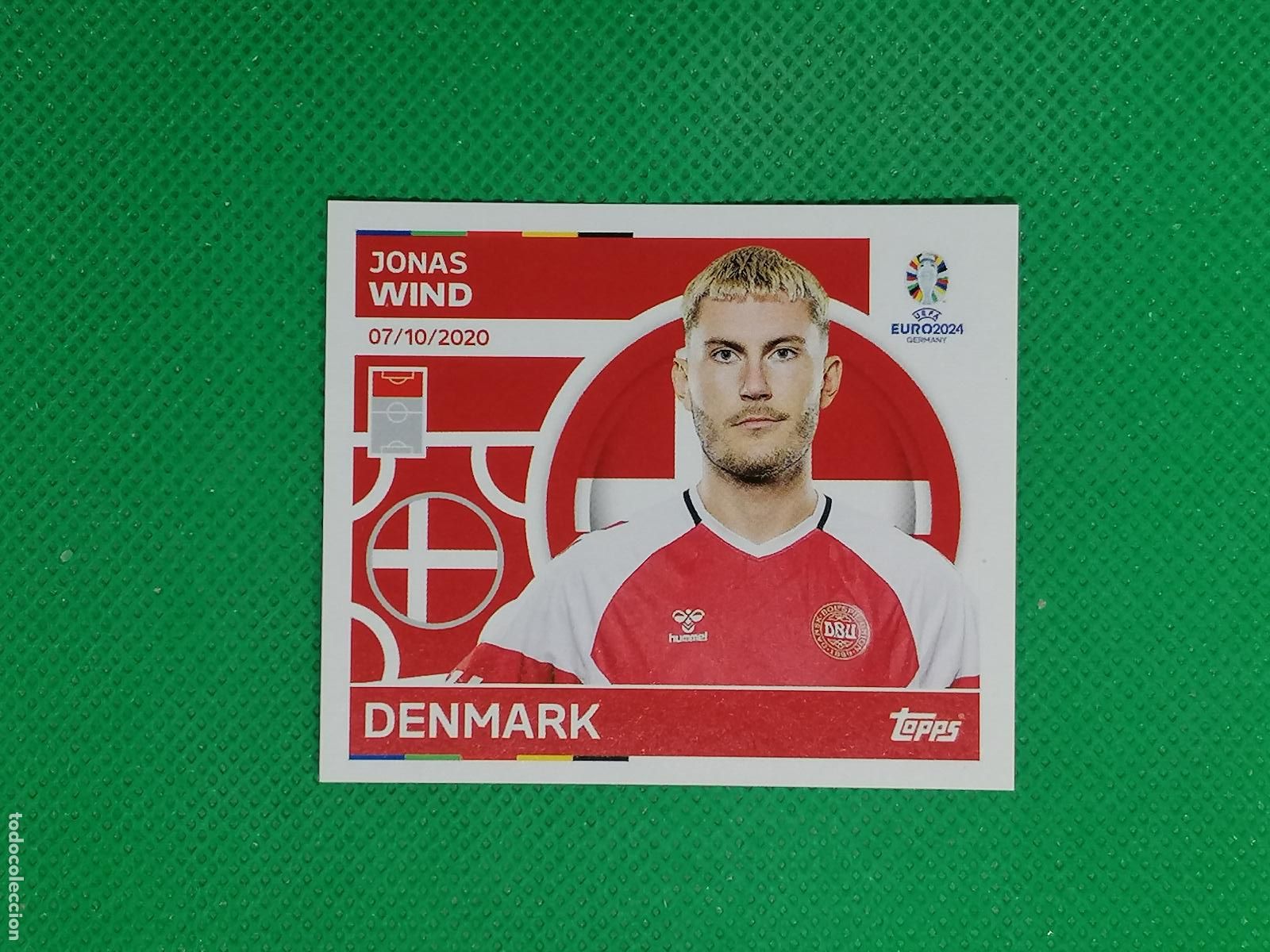 Cromos de F&uacute;tbol: DEN 18 DEN18 JONAS WIND DINAMARCA ⚽ TOPPS EURO 2024 24 GERMANY STICKERS ⚽