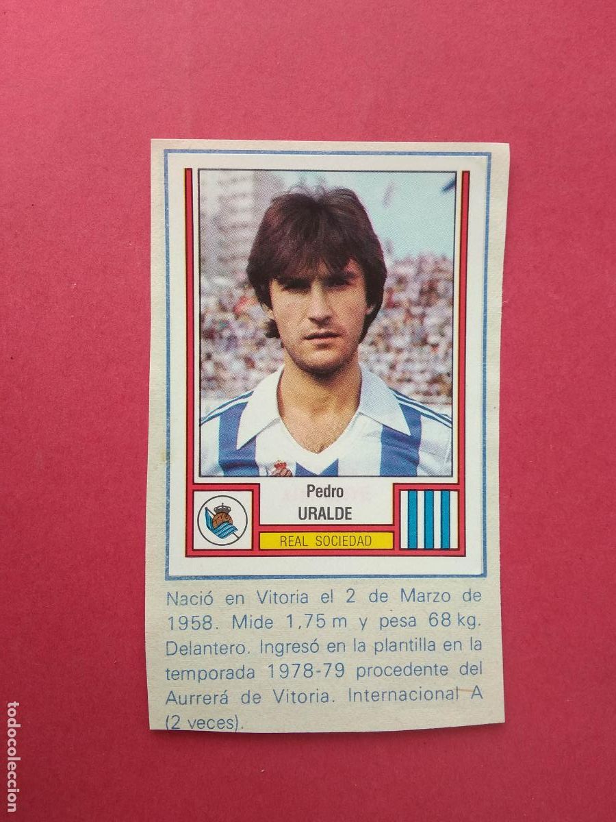 Cromos de F&uacute;tbol: PANINI FUTBOL LIGA 83 1983 CROMO RECORTADO REAL SOCIEDAD N&ordm; 213 URALDE