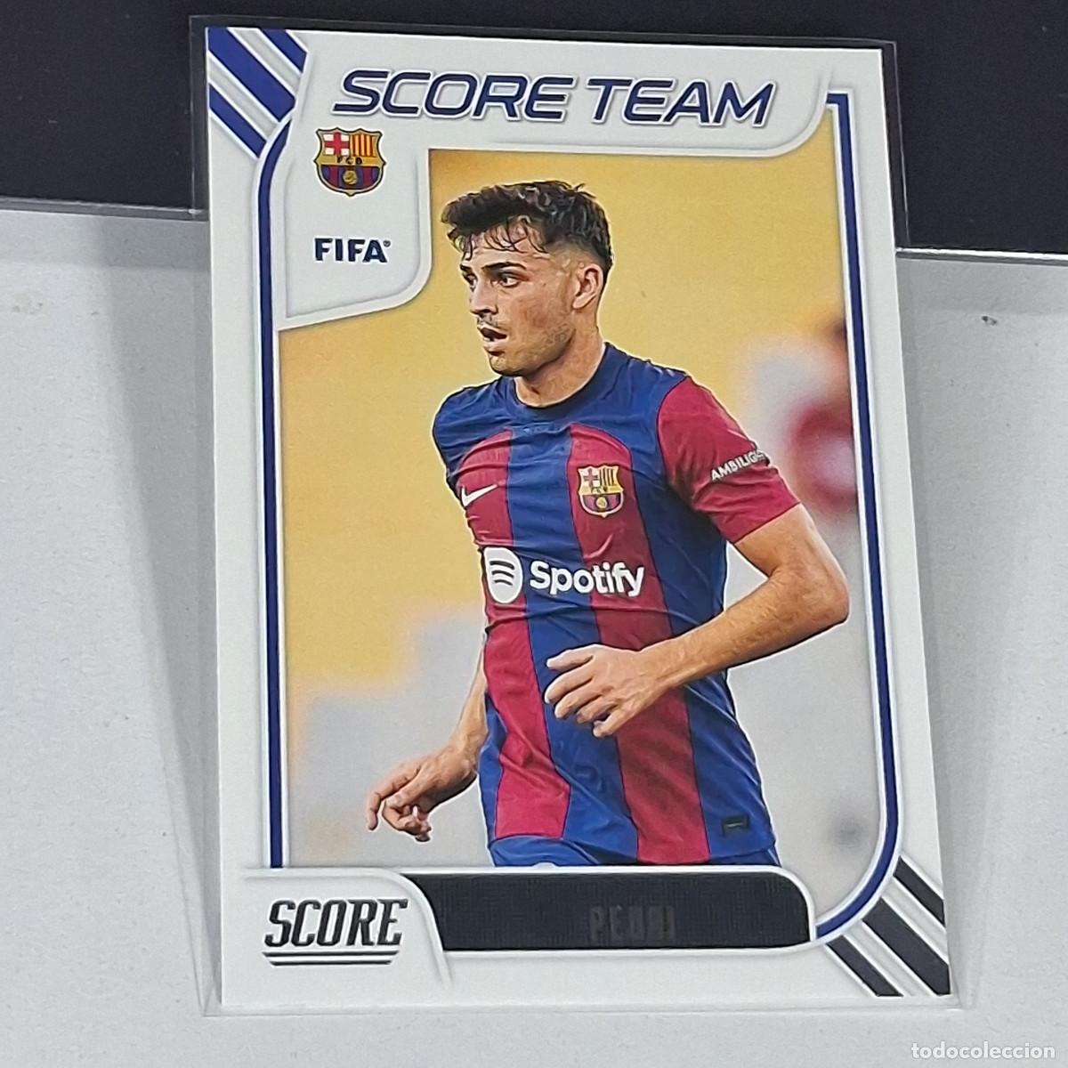 Cromos de F&uacute;tbol: B16 14 SCORE TEAM PEDRI FC BARCELONA ESPA&Ntilde;A PANINI SCORE FIFA SOCCER 2023 2024 23 24