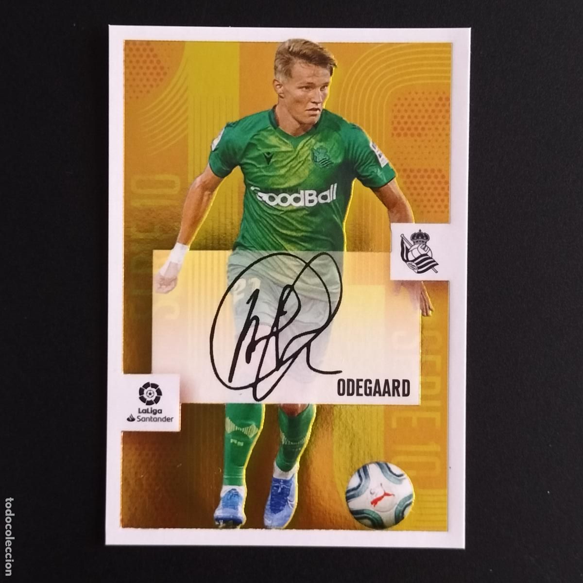 Cromos de F&uacute;tbol: N&ordm; 19 ODEGAARD AUTOGRAFO SERIE 10 REAL SOCIEDAD LALIGA SANTANDER ESTE 2020 2021 20 21 LIGA PANINI