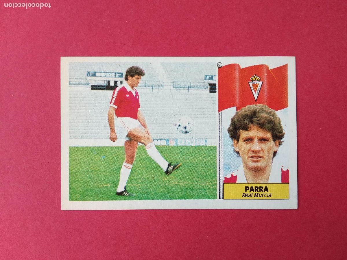Cromos de F&uacute;tbol: CROMO EDICIONES ESTE LIGA 86 87 1986 1987 , FICHAJE N&ordm; 1 PARRA REAL MURCIA , DESPEGADO
