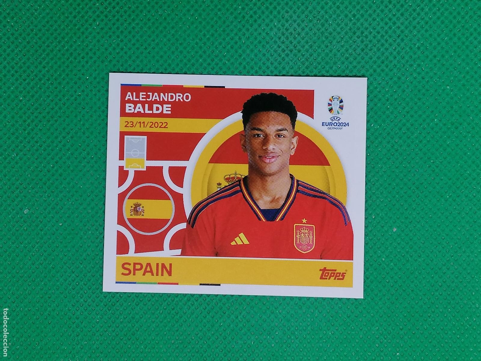Cromos de F&uacute;tbol: ESP 7 ESP7 ALEJANDRO BALDE ESPA&Ntilde;A ⚽ TOPPS EURO 2024 24 GERMANY STICKERS ⚽