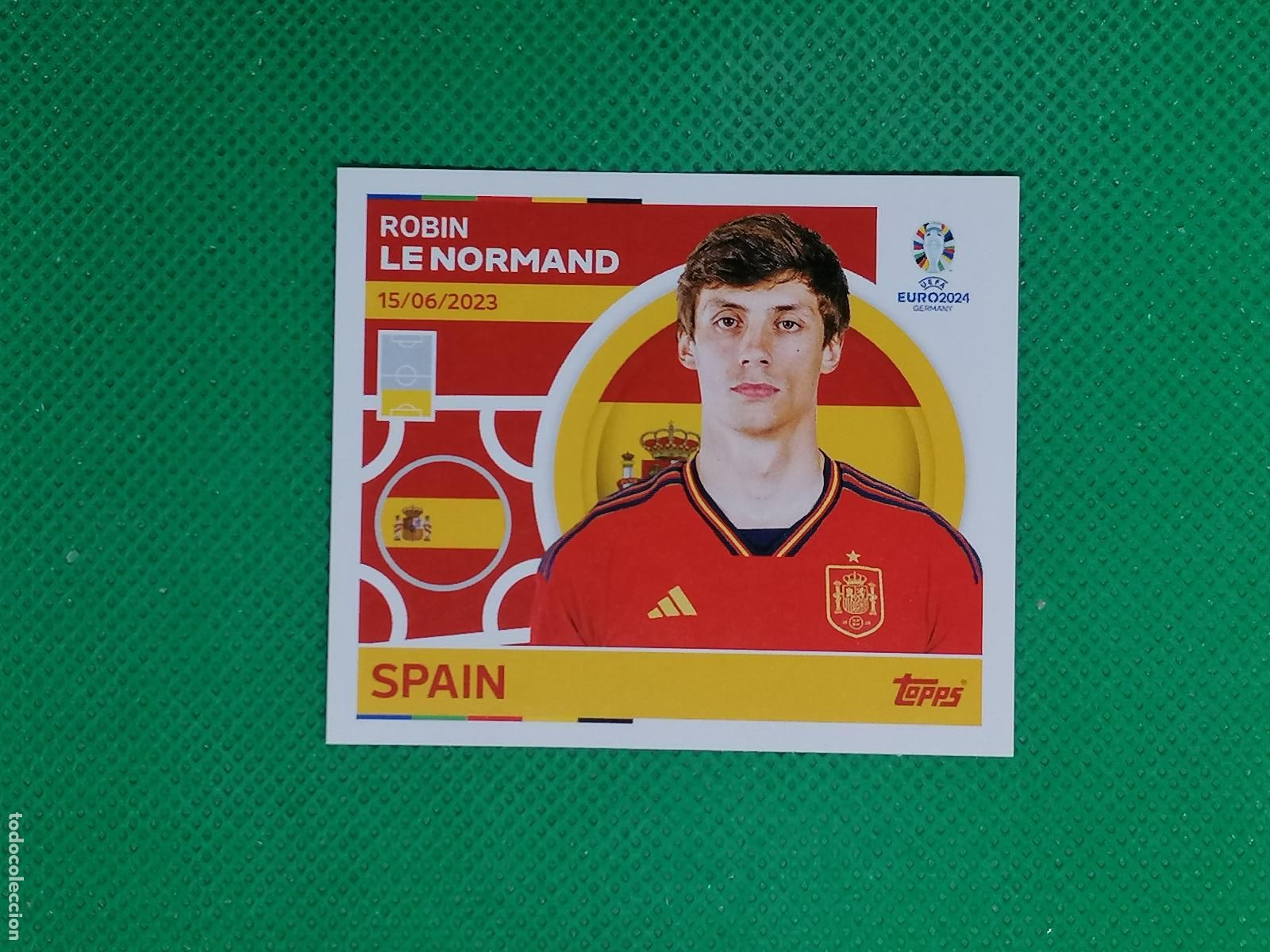 Cromos de F&uacute;tbol: ESP8 ESP8 ROBIN LE NORMAND ESPA&Ntilde;A ⚽ TOPPS EURO 2024 24 GERMANY STICKERS ⚽