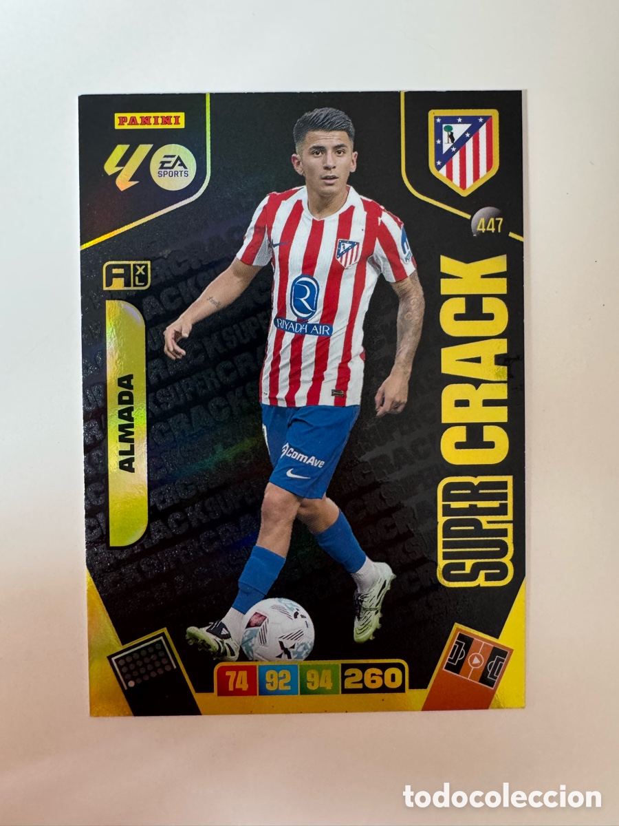 Cromos de F&uacute;tbol: PANINI ADRENALYN XL LIGA 2025-2026 25-26 &ndash; SUPERCRACK &ndash; Thiago Almada Atl&eacute;tico de Madrid N&ordm; 447