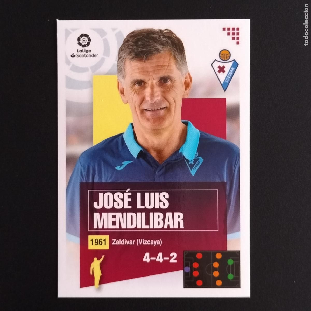 Cromos de F&uacute;tbol: N&ordm; 1 JOSE LUIS MENDILIBAR ENTRENADOR EIBAR CROMOS LALIGA SANTANDER ESTE 2020 2021 20 21 LIGA PANINI