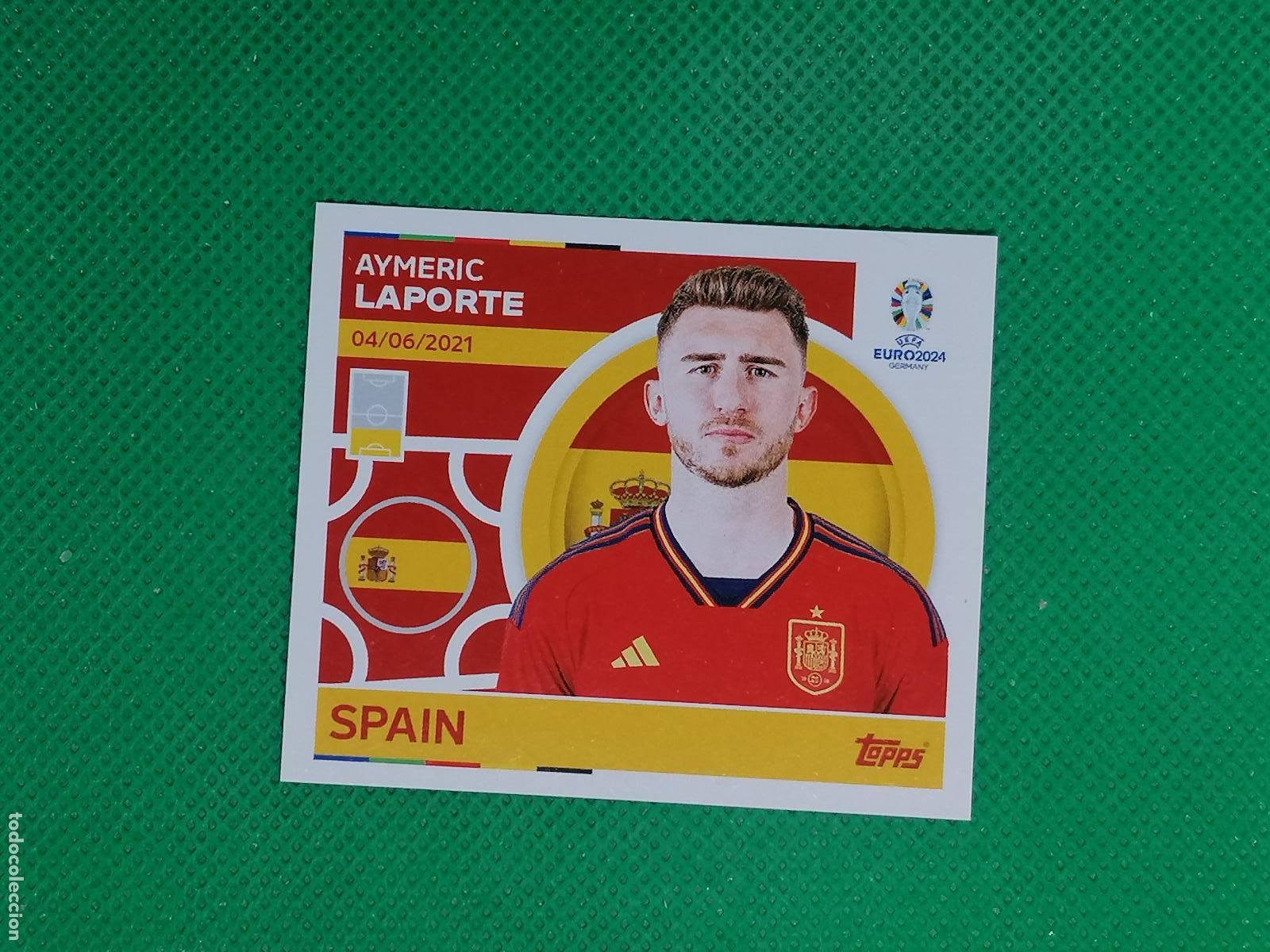 Cromos de F&uacute;tbol: ESP 10 ESP10 AYMERIC LAPORTE ESPA&Ntilde;A ⚽ TOPPS EURO 2024 24 GERMANY STICKERS ⚽