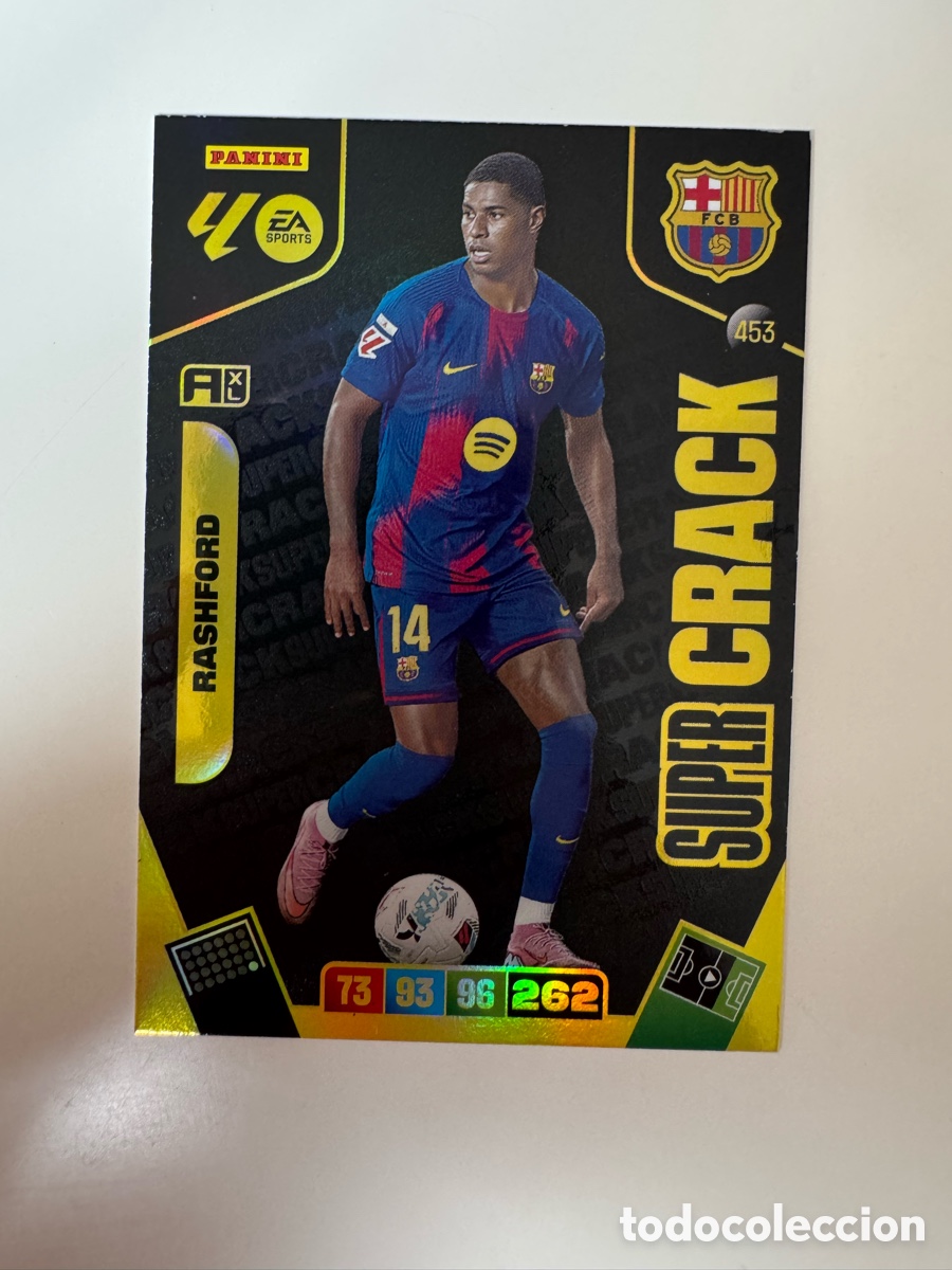 Cromos de F&uacute;tbol: PANINI ADRENALYN XL LIGA 2025-2026 25-26 &ndash; SUPERCRACK &ndash; Marcus Rashford FC Barcelona N&ordm; 453