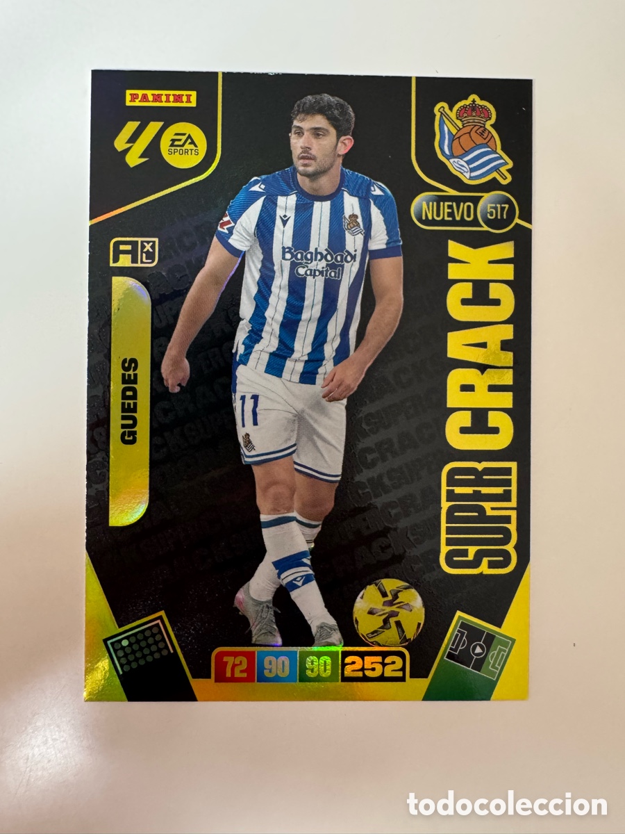 Cromos de F&uacute;tbol: PANINI ADRENALYN XL LIGA 2025-2026 25-26 &ndash; NUEVO SUPERCRACK &ndash; Gon&ccedil;alo Guedes Real Sociedad N&ordm; 517