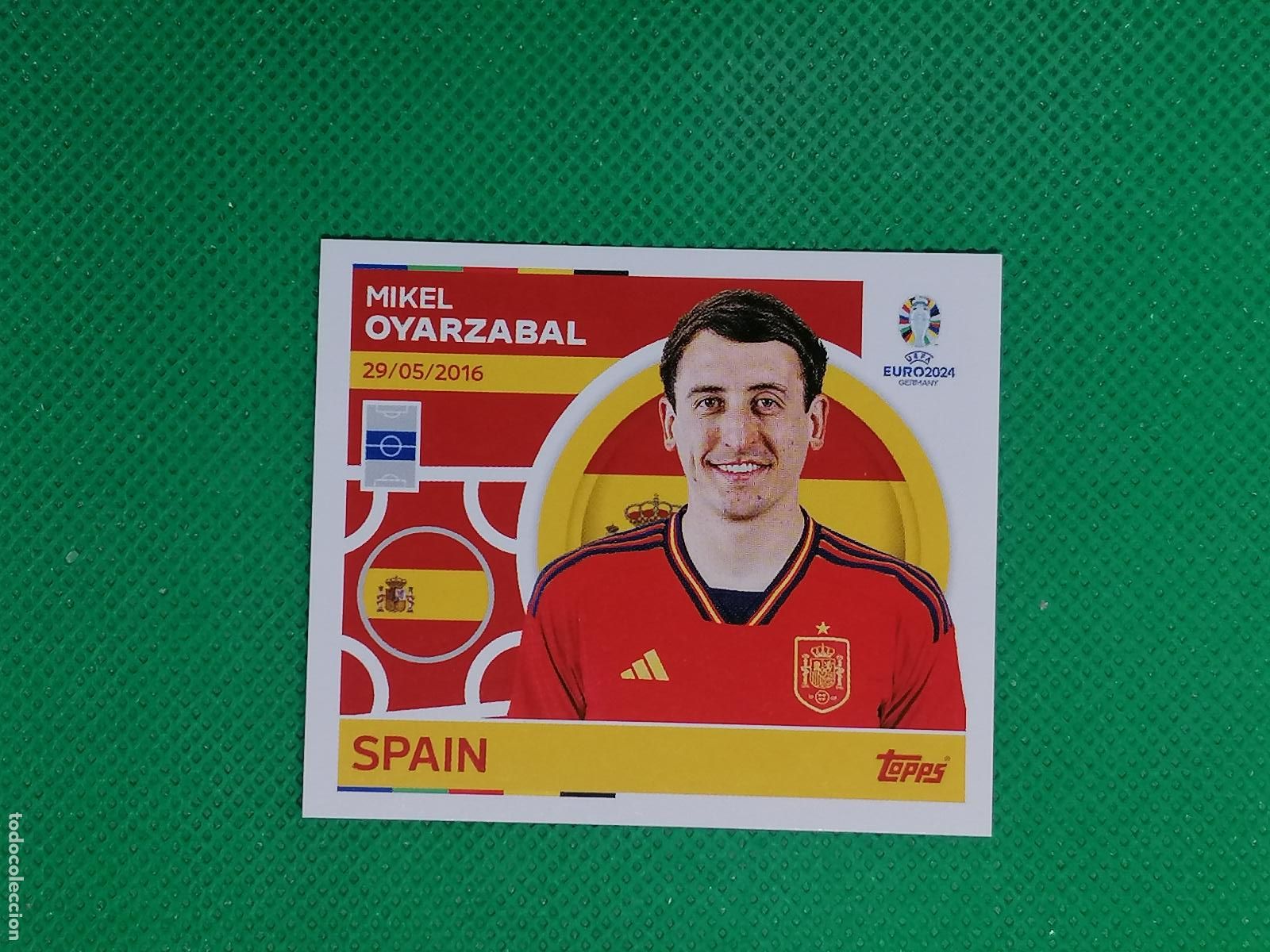 Cromos de F&uacute;tbol: ESP 16 ESP16 MIKEL OYARZABAL ESPA&Ntilde;A ⚽ TOPPS EURO 2024 24 GERMANY STICKERS ⚽