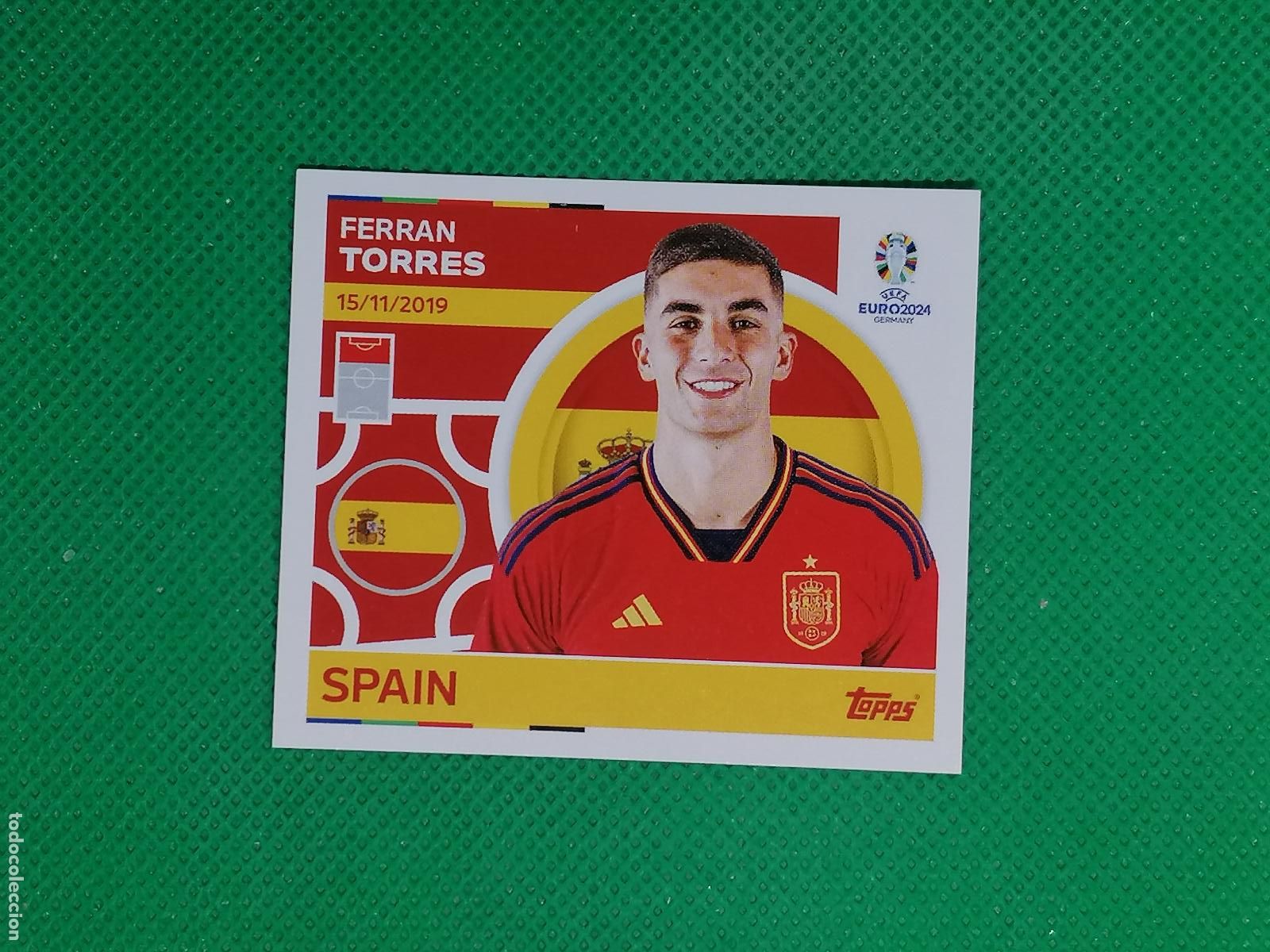 Cromos de F&uacute;tbol: ESP 21 ESP21 FERRAN TORRES ESPA&Ntilde;A ⚽ TOPPS EURO 2024 24 GERMANY STICKERS ⚽
