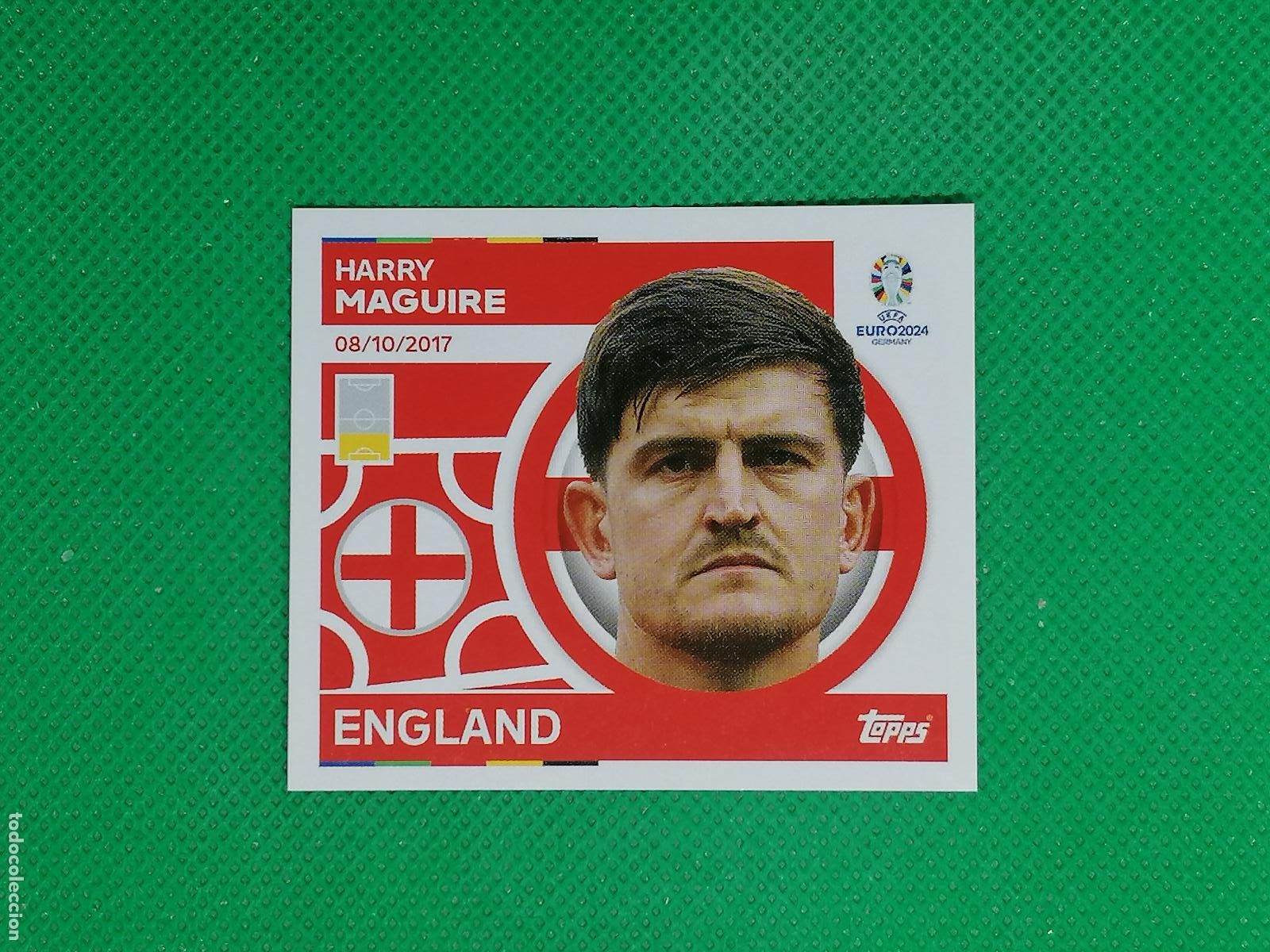 Cartes &agrave; collectionner de Football: ENG 6 ENG6 HARRY MAGUIRE INGLATERRA ⚽ TOPPS EURO 2024 24 GERMANY STICKERS ⚽