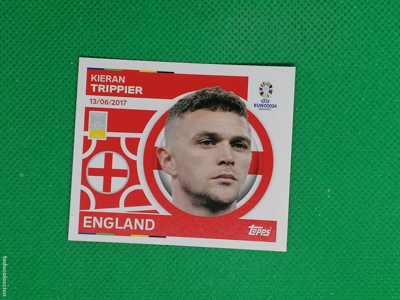 Cartes &agrave; collectionner de Football: ENG 7 ENG7 KIERAN TRIPPIER INGLATERRA ⚽ TOPPS EURO 2024 24 GERMANY STICKERS ⚽