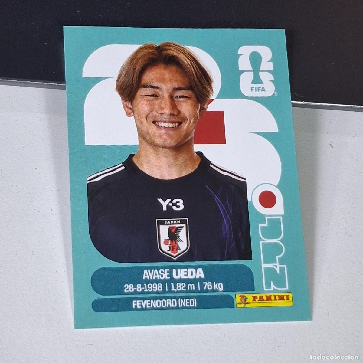 Cartes &agrave; collectionner de Football: B15 JPN20 AYASE UEDA 20 JAP&Oacute;N JAPAN JPN MUNDIAL FIFA WORLD CUP 2026 STICKER PANINI