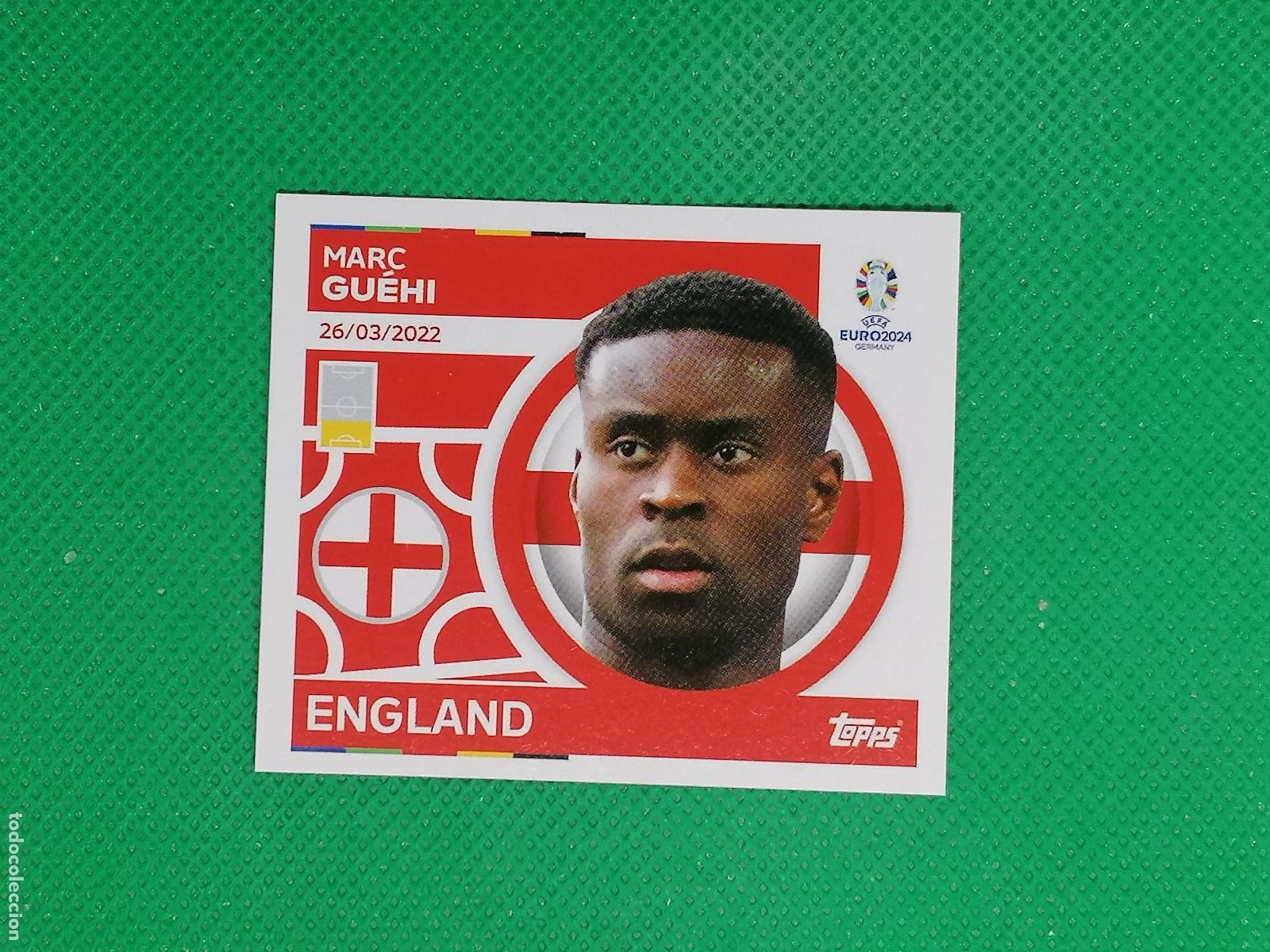 Cartes &agrave; collectionner de Football: ENG 10 ENG10 MARC GUEHI INGLATERRA ⚽ TOPPS EURO 2024 24 GERMANY STICKERS ⚽