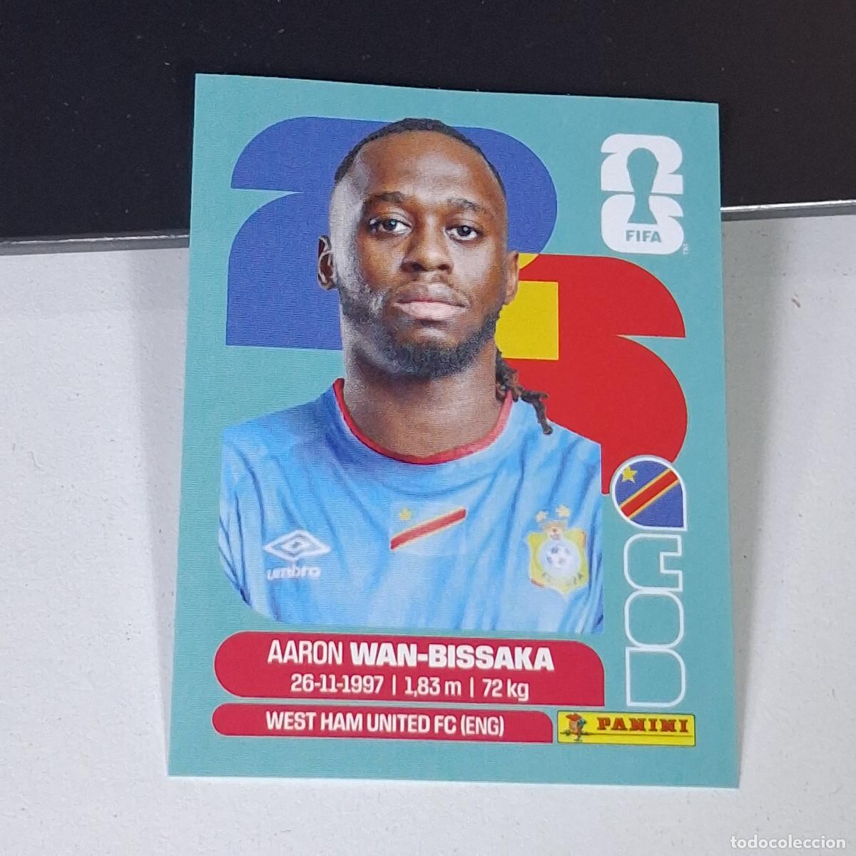 Cartes &agrave; collectionner de Football: B15 COD3 AARON WAN-BISSAKA 3 CONGO COD MUNDIAL FIFA WORLD CUP 2026 STICKER PANINI