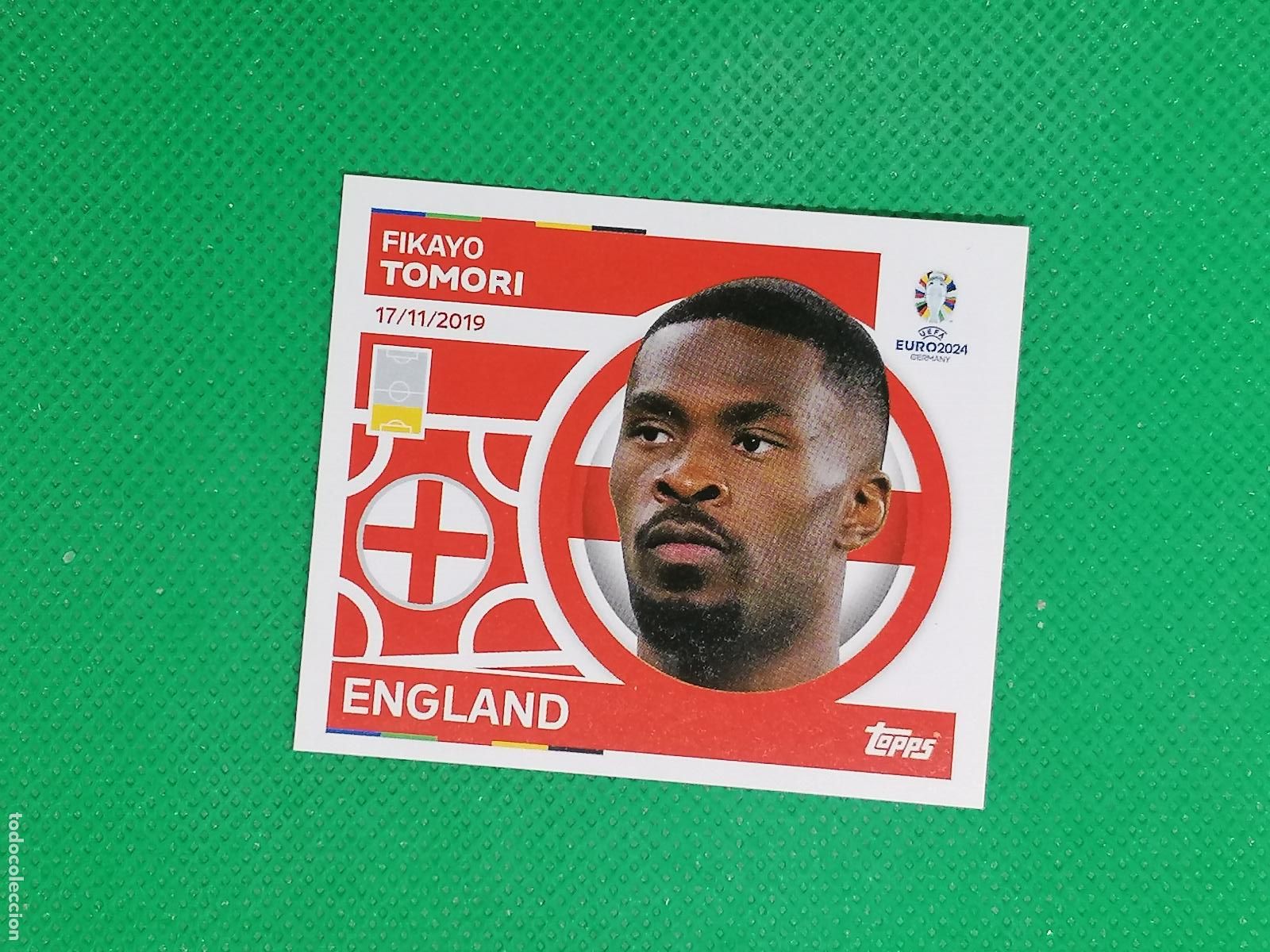 Cartes &agrave; collectionner de Football: ENG 11 ENG11 FIKAYO TOMORI INGLATERRA ⚽ TOPPS EURO 2024 24 GERMANY STICKERS ⚽
