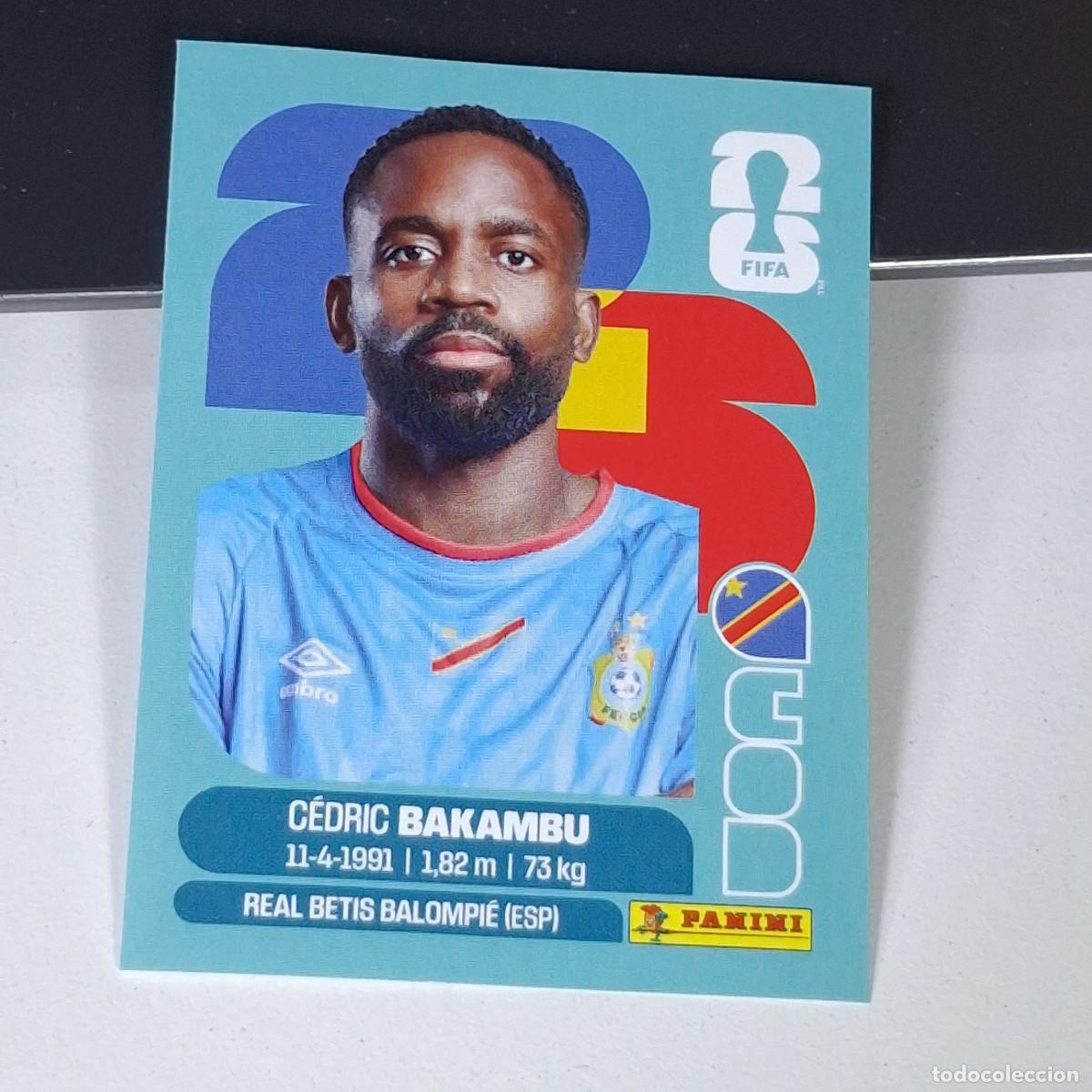 Cromos de F&uacute;tbol: B15 COD19 C&Eacute;DRIC BAKAMBU 19 CONGO COD MUNDIAL FIFA WORLD CUP 2026 STICKER PANINI