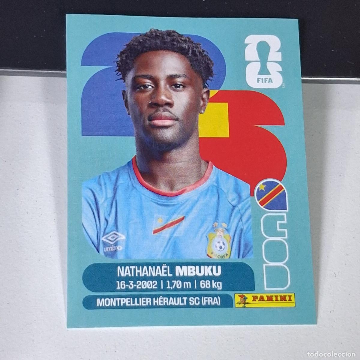 Cromos de F&uacute;tbol: B15 COD 20 COD20 NATHANAEL MBUKU COD REPUBLICA CONGO MUNDIAL FIFA WORLD CUP 2026 STICKER PANINI