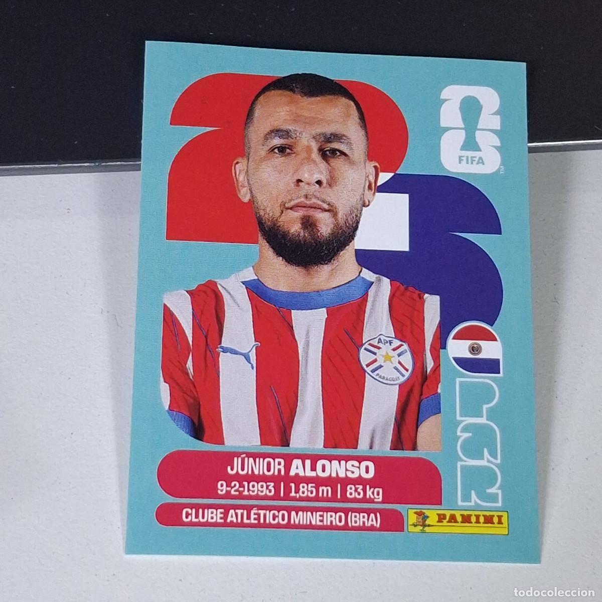Cromos de F&uacute;tbol: B15 PAR8 JUNIOR ALONSO 8 PARAGUAY PAR MUNDIAL FIFA WORLD CUP 2026 STICKER PANINI
