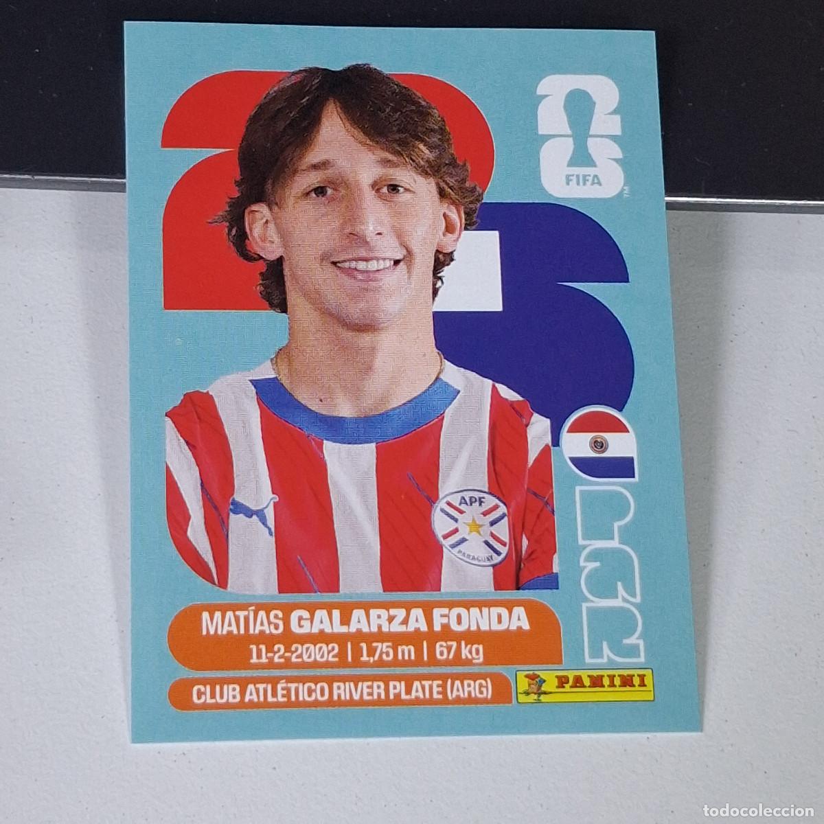 Cromos de F&uacute;tbol: B15 PAR 14 PAR14 MATIAS GALARZA FONDA PARAGUAY MUNDIAL FIFA WORLD CUP 2026 STICKER PANINI