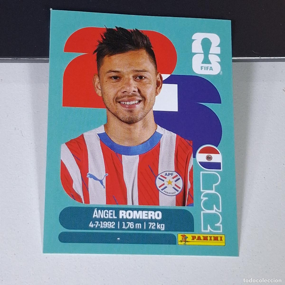 Cromos de F&uacute;tbol: B15 PAR19 &Aacute;NGEL ROMERO 19 PARAGUAY PAR MUNDIAL FIFA WORLD CUP 2026 STICKER PANINI