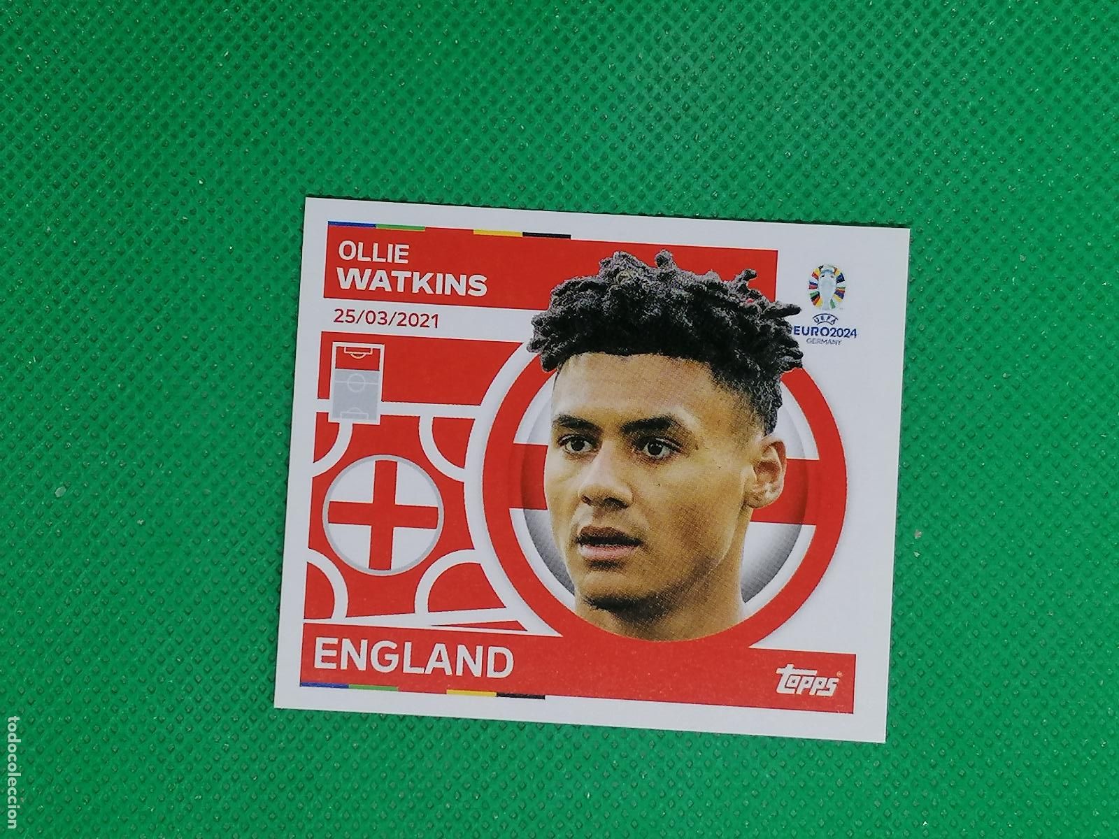 Cromos de F&uacute;tbol: ENG 20 ENG20 OLLIE WATKINS INGLATERRA ⚽ TOPPS EURO 2024 24 GERMANY STICKERS ⚽