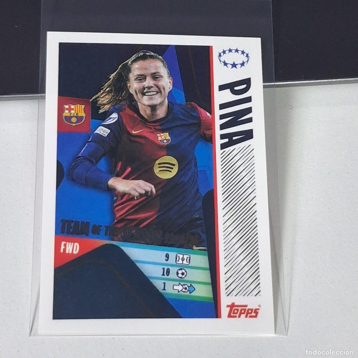 Cromos de F&uacute;tbol: B5 25 PINA TEAM THE SEASON BARCELONA BAR&Ccedil;A UEFA CHAMPIONS LEAGUE STICKER TOPPS 2025-26 2026 UCL