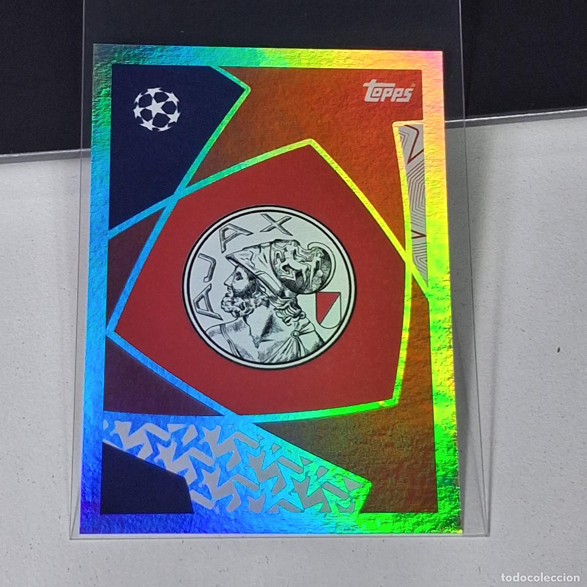 Cromos de F&uacute;tbol: B5 42 LOGO ESCUDO AFC AJAX BADGE UEFA CHAMPIONS LEAGUE STICKER TOPPS 2025-26 2026 UCL