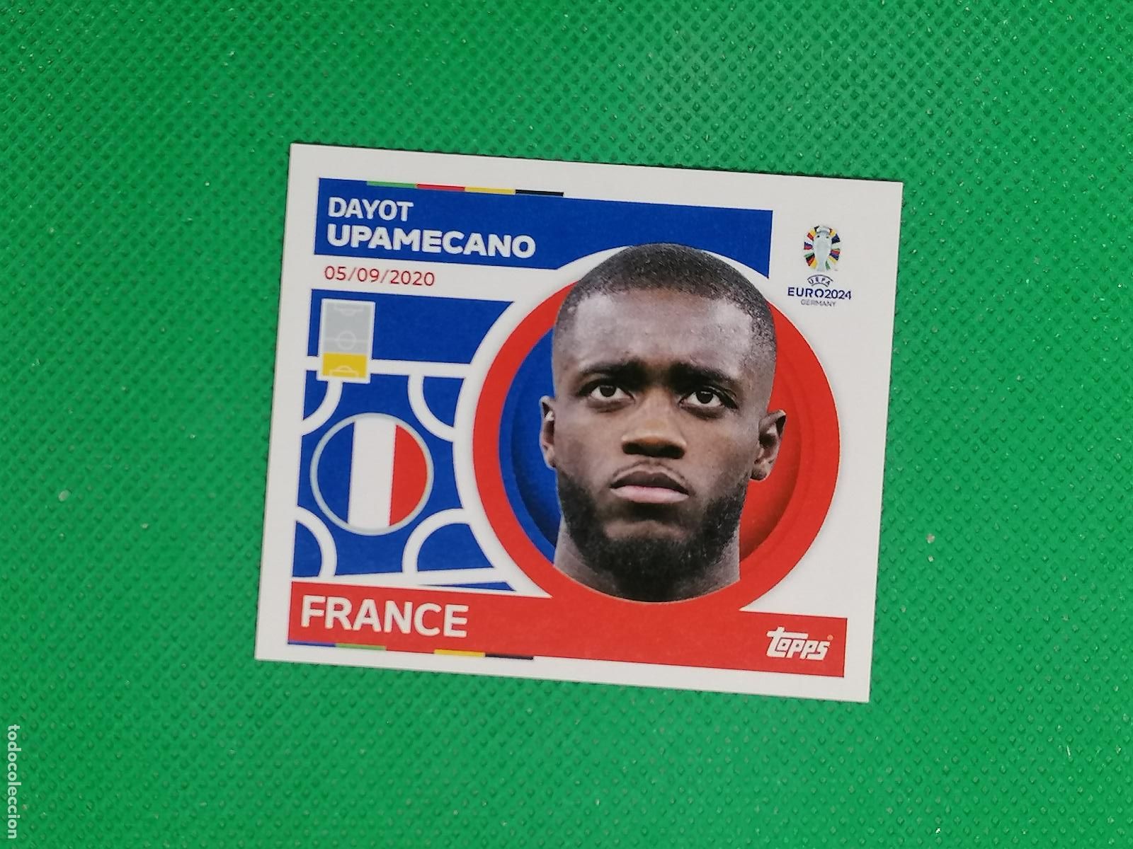 Cromos de F&uacute;tbol: FRA 7 FRA7 DAYOT UPAMECANO FRANCIA ⚽ TOPPS EURO 2024 24 GERMANY STICKERS ⚽