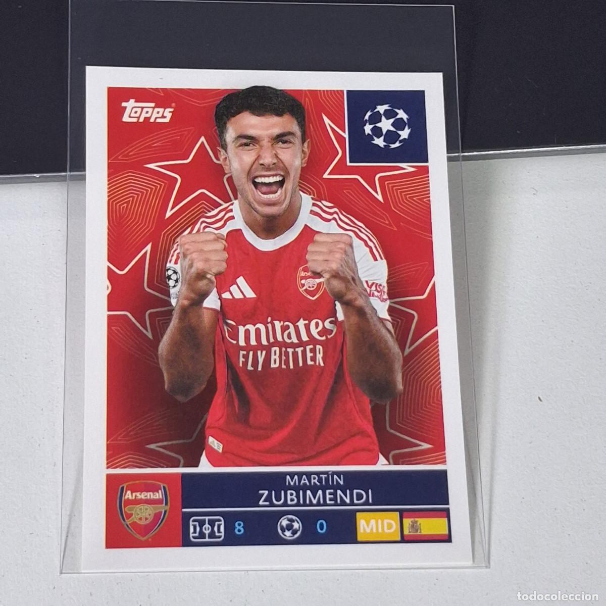 Football Stickers: B5 60 MARTIN ZUBIMENDI ARSENAL UEFA CHAMPIONS LEAGUE STICKER TOPPS 2025-26 2026 UCL