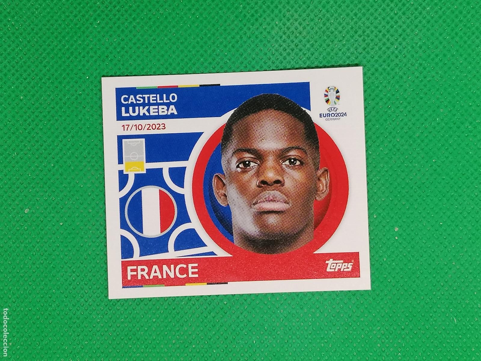 Cromos de F&uacute;tbol: FRA 8 FRA8 CASTELLO LUKEBA FRANCIA ⚽ TOPPS EURO 2024 24 GERMANY STICKERS ⚽
