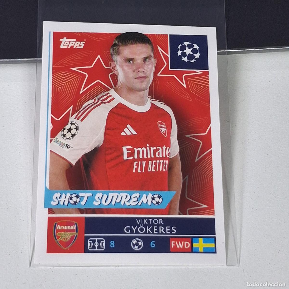 Cromos de F&uacute;tbol: B5 67 VICTOR GYOKERES ARSENAL UEFA CHAMPIONS LEAGUE STICKER TOPPS 2025-26 2026 UCL