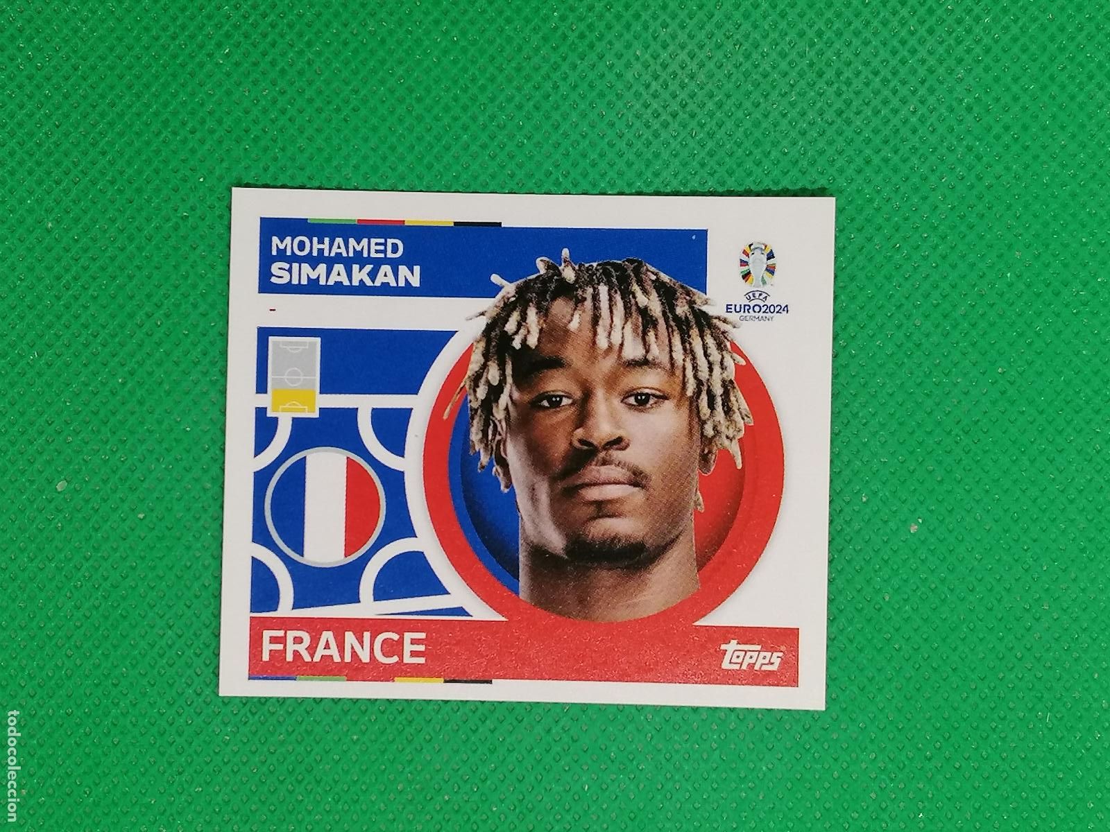 Cromos de F&uacute;tbol: FRA 9 FRA9 MOHAMED SIMAKAN FRANCIA ⚽ TOPPS EURO 2024 24 GERMANY STICKERS ⚽