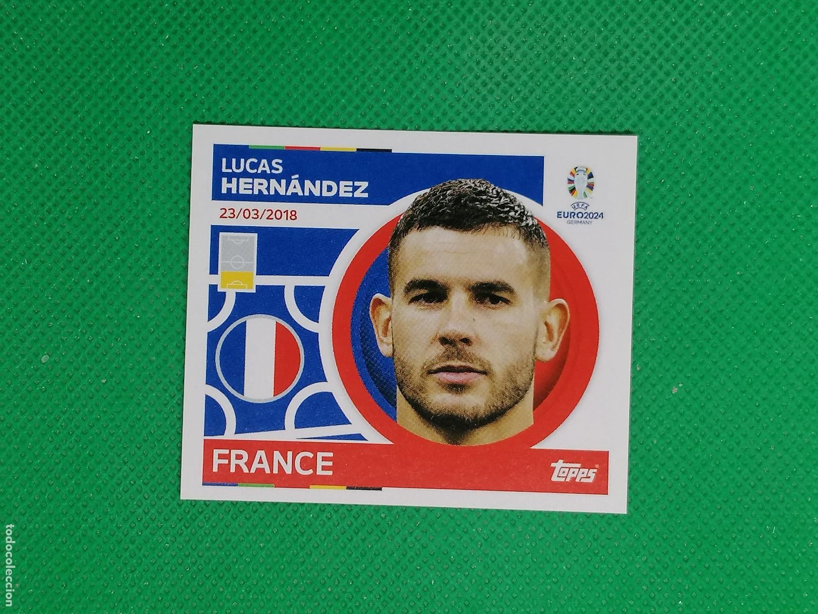 Cromos de F&uacute;tbol: FRA 10 FRA10 LUCAS HERNANDEZ FRANCIA ⚽ TOPPS EURO 2024 24 GERMANY STICKERS ⚽