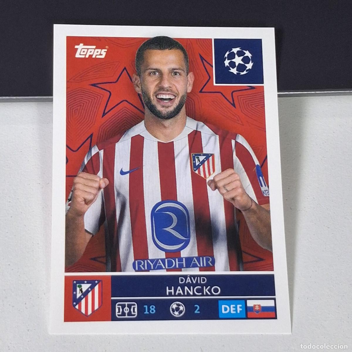 Cromos de F&uacute;tbol: B5 116 DAVID HANCKO ATLETICO MADRID UEFA CHAMPIONS LEAGUE STICKER TOPPS 2025-26 2026 UCL