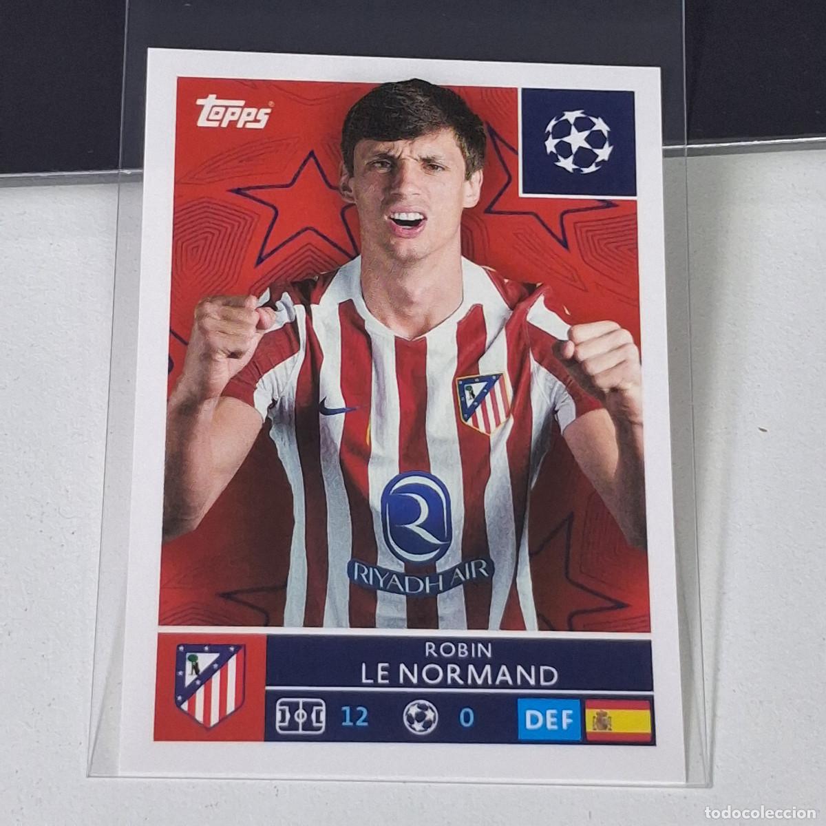 Cromos de F&uacute;tbol: B5 117 ROBIN LE NORMAND ATL&Eacute;TICO DE MADRID UEFA CHAMPIONS LEAGUE STICKER TOPPS 2025-26 2026 UCL