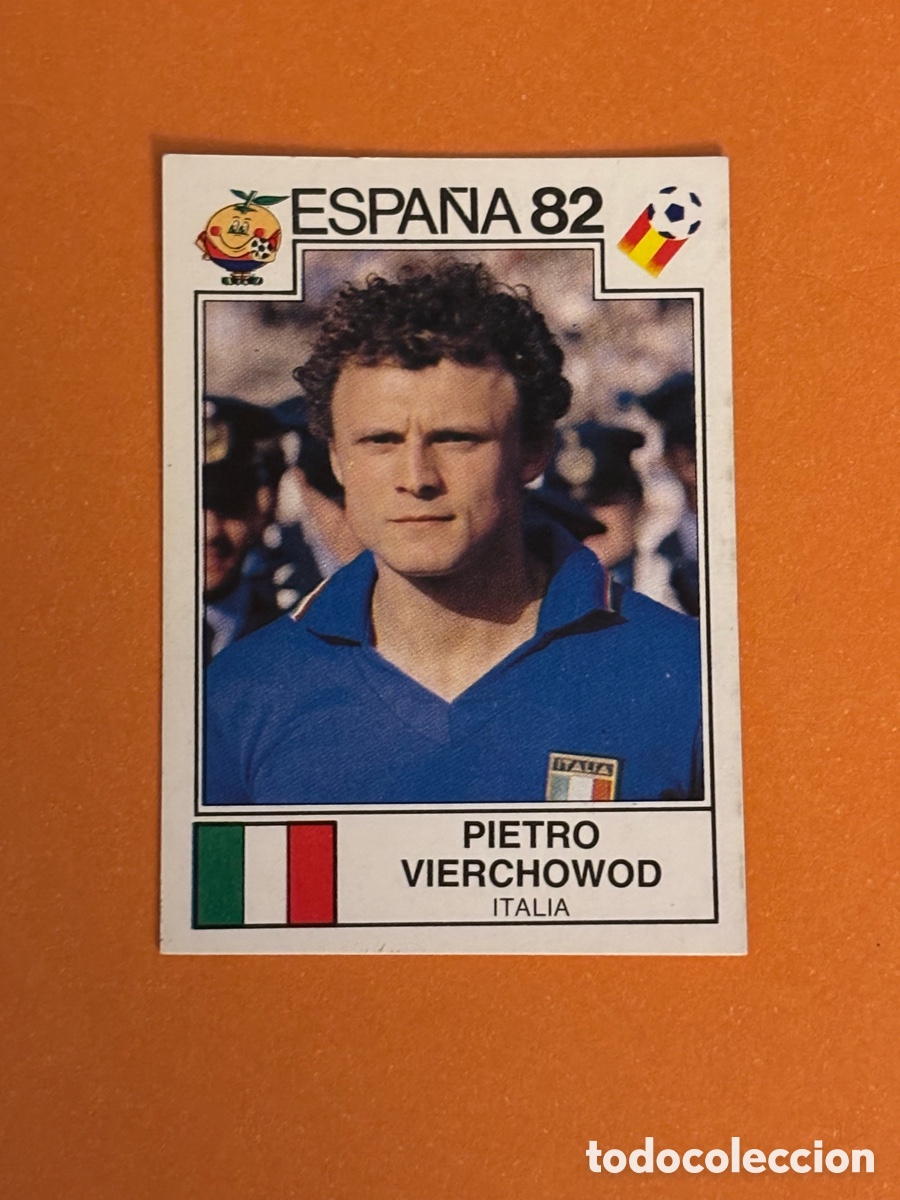 Cromos de F&uacute;tbol: 42 PIETRO VIERCHOWOD ITALIA MUNDIAL ESPA&Ntilde;A 82 1982 PANINI SIN PEGAR