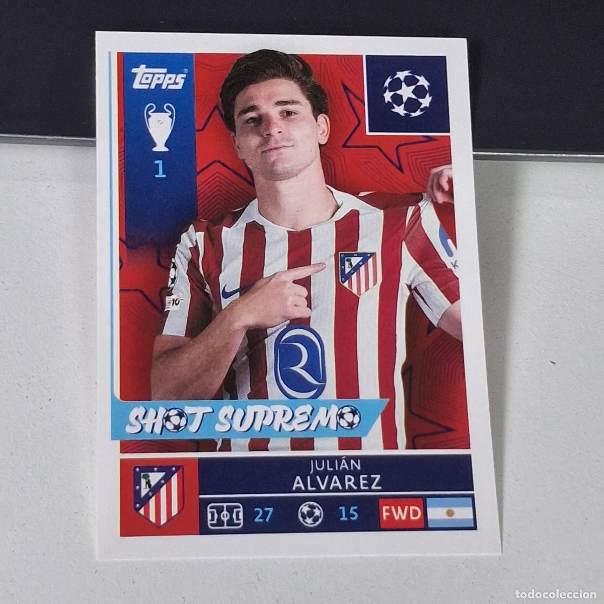 Cromos de F&uacute;tbol: B5 124 JULIAN ALVAREZ ATL&Eacute;TICO DE MADRID STICKER CHAMPIONS LEAGUE 2025 2026 25 26 TOPPS