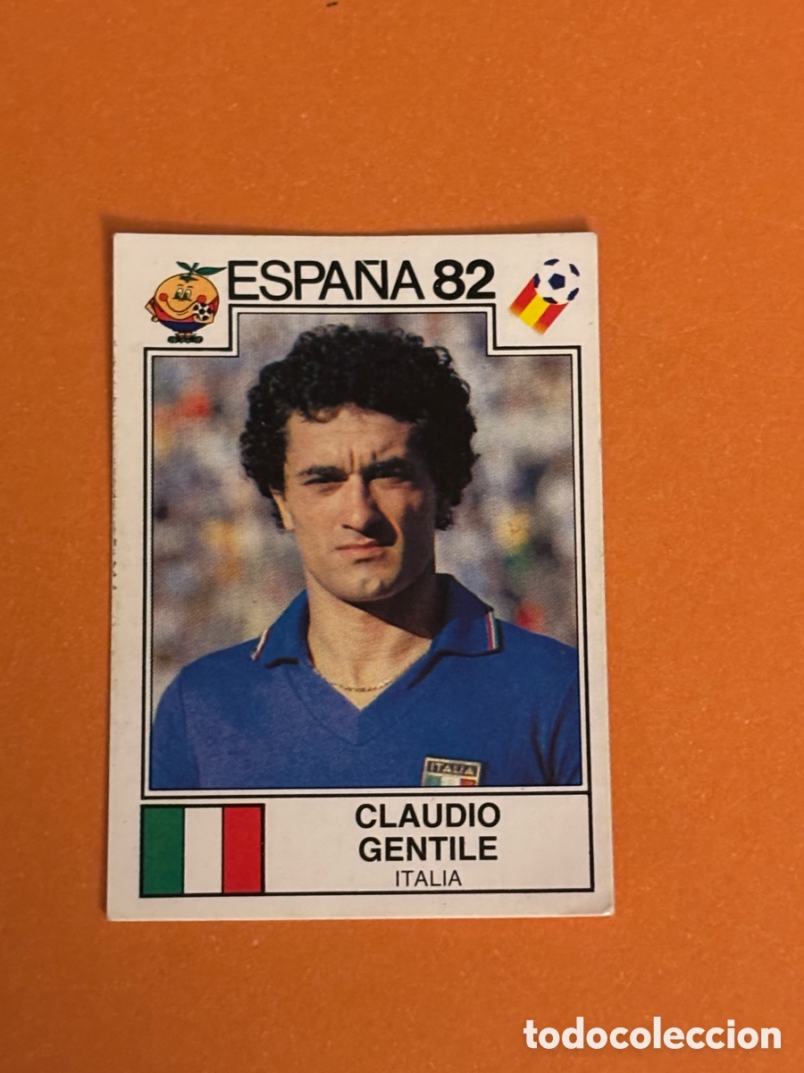 Cromos de F&uacute;tbol: panini mundial Espa&ntilde;a 82 n&uacute;mero 39 Gentile - Sticker album world cup Spain 1982