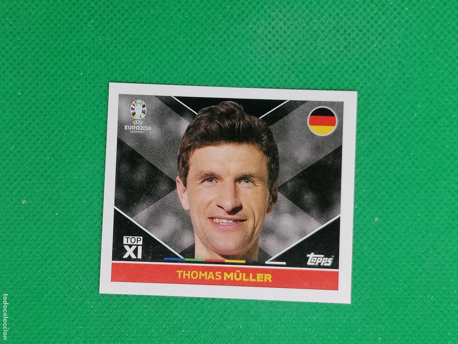 Cromos de F&uacute;tbol: GER TOP1 GERTOP1 THOMAS MULLER GERMANY ALEMANIA ⚽ TOPPS EURO 2024 24 GERMANY STICKERS ⚽