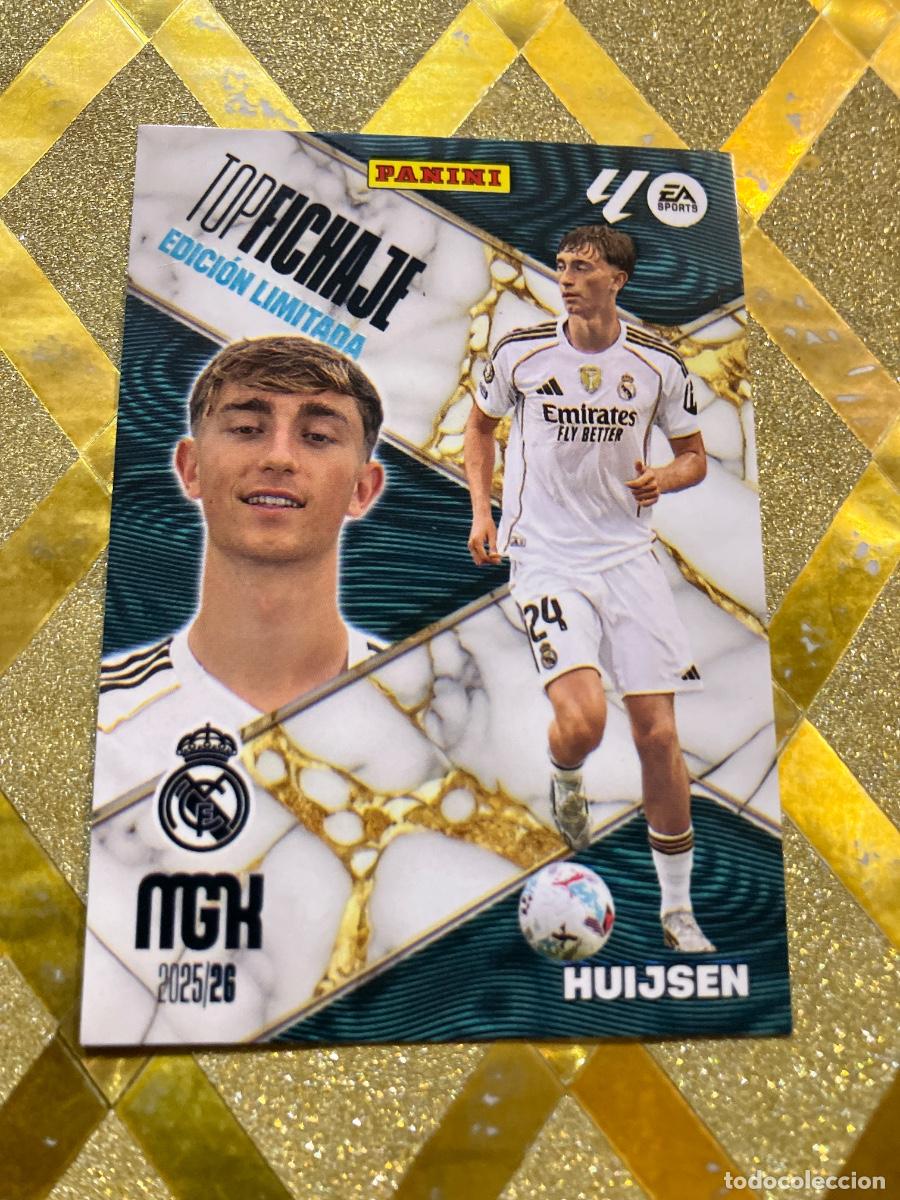 Cromos de Futebol: CROMO DE FUTBOL HUIJSEN REAL MADRID EDICION LIMITADA MEGACRACKS 2025 2026 MGK PANINI !