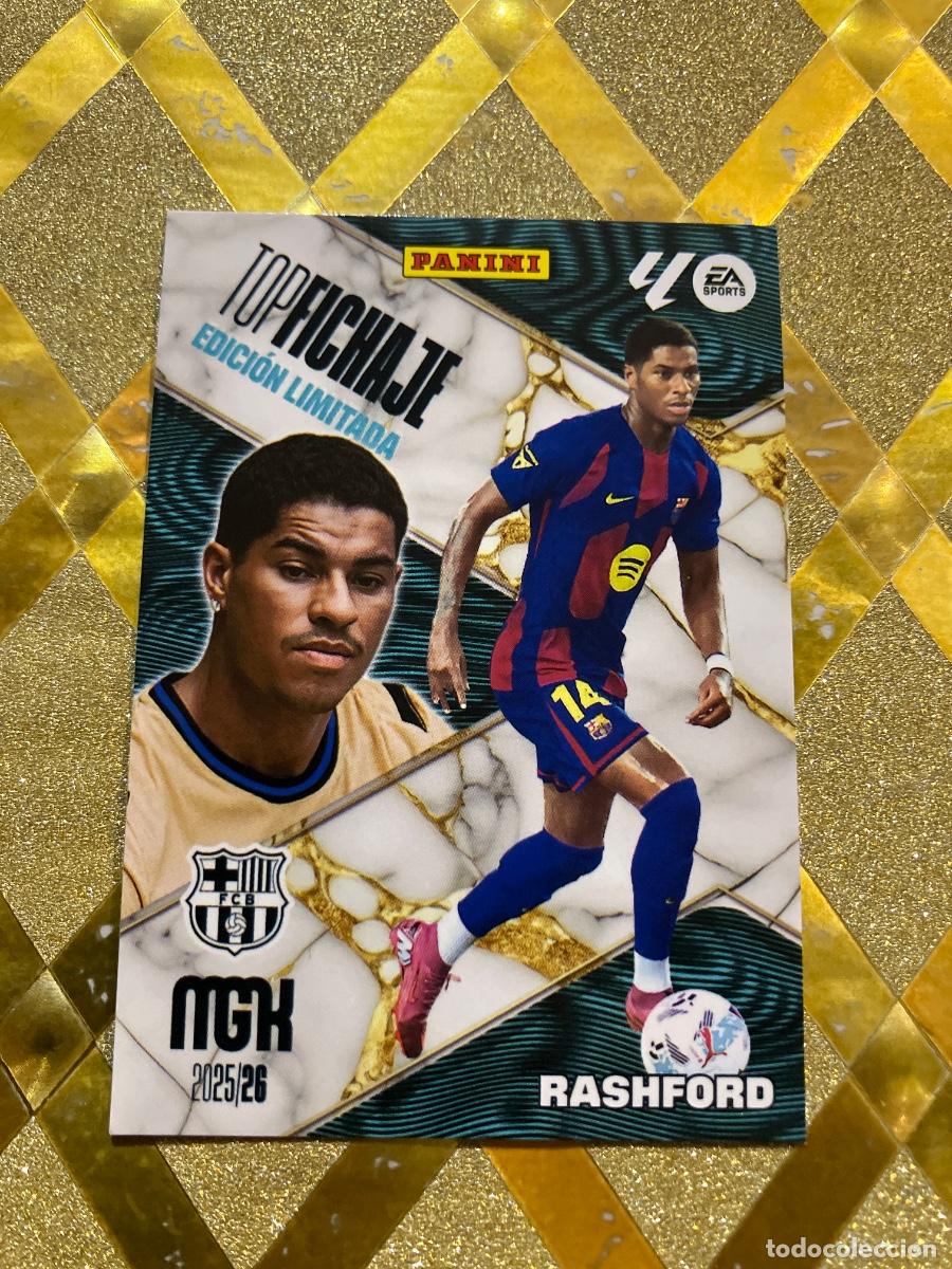 Fu&szlig;ball-Sticker: CROMO DE FUTBOL RASHFORD BARCELONA EDICION LIMITADA MEGACRACKS 2025 2026 MGK PANINI !