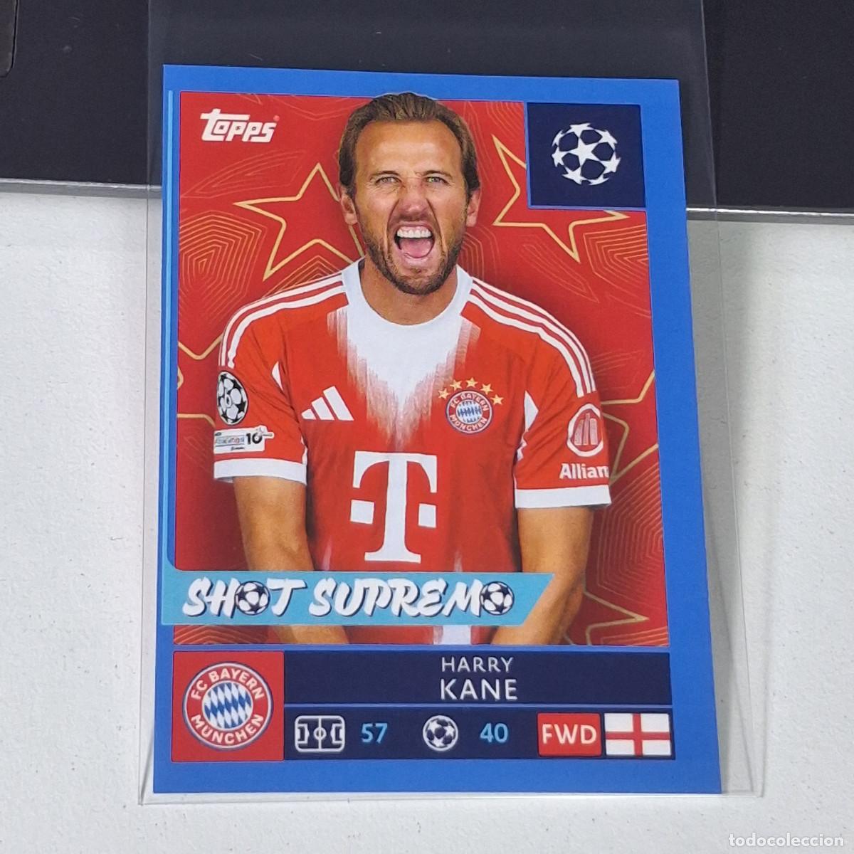 Cartes &agrave; collectionner de Football: B5 208 HARRY KANE SHOT BAYERN MUNCHEN MUNIQUE UEFA CHAMPIONS LEAGUE STICKER TOPPS 2025-26 2026 UCL