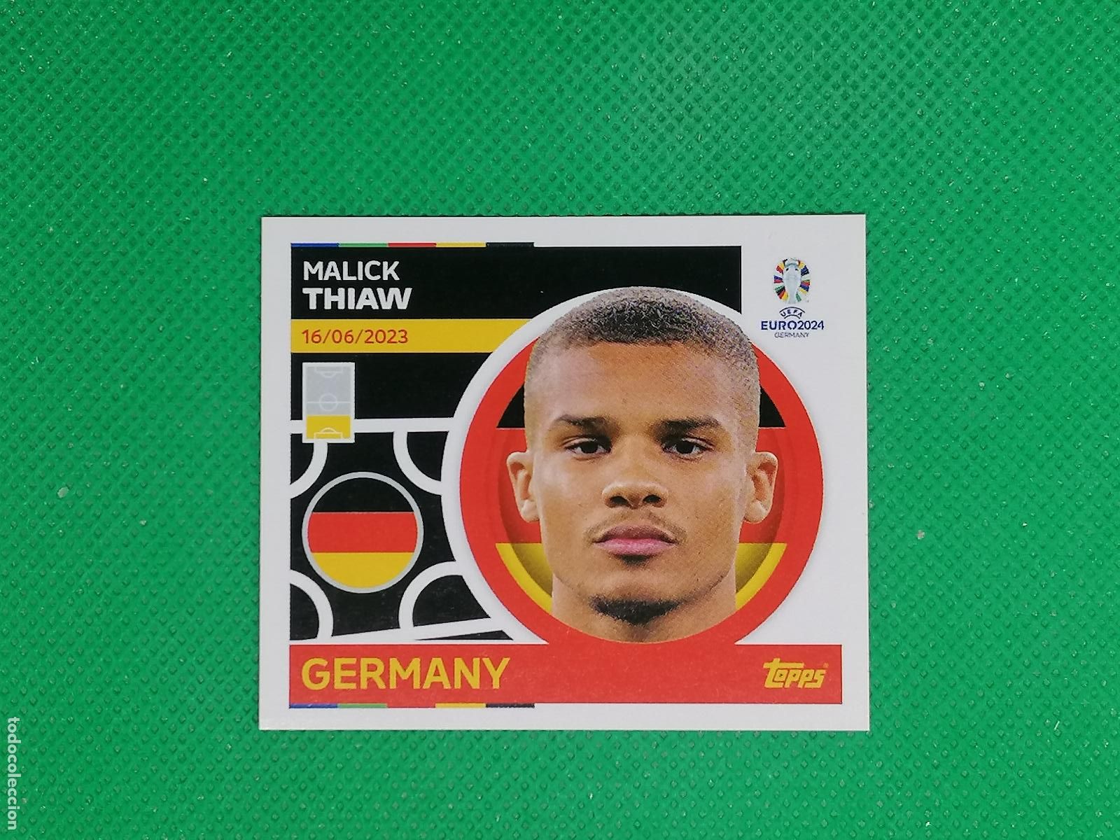 Cartes &agrave; collectionner de Football: GER 7 GER7 MALICK THIAW GERMANY ALEMANIA ⚽ TOPPS EURO 2024 24 GERMANY STICKERS ⚽