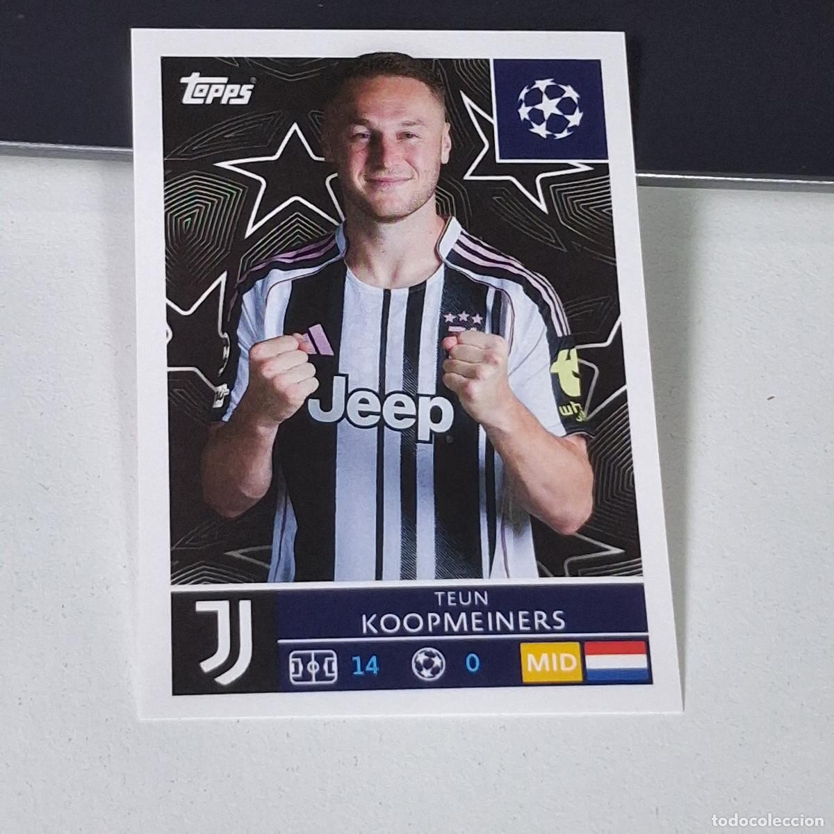 Cromos de F&uacute;tbol: B5 248 TEUN KOOPMEINERS JUVENTUS STICKER CHAMPIONS LEAGUE 2025 2026 25 26 TOPPS